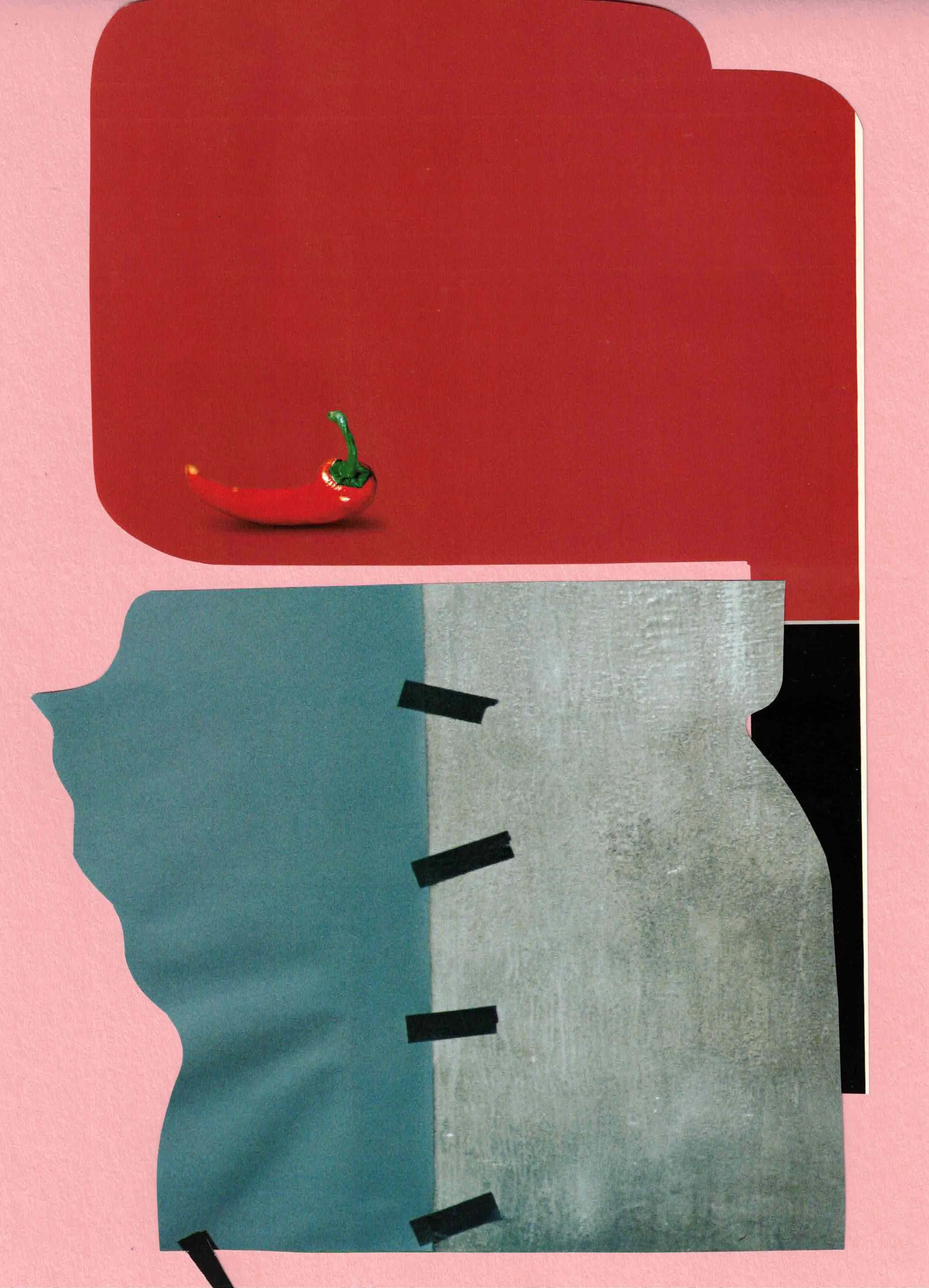 Untitled 2025, Hand-cut, collage 9×12 in
