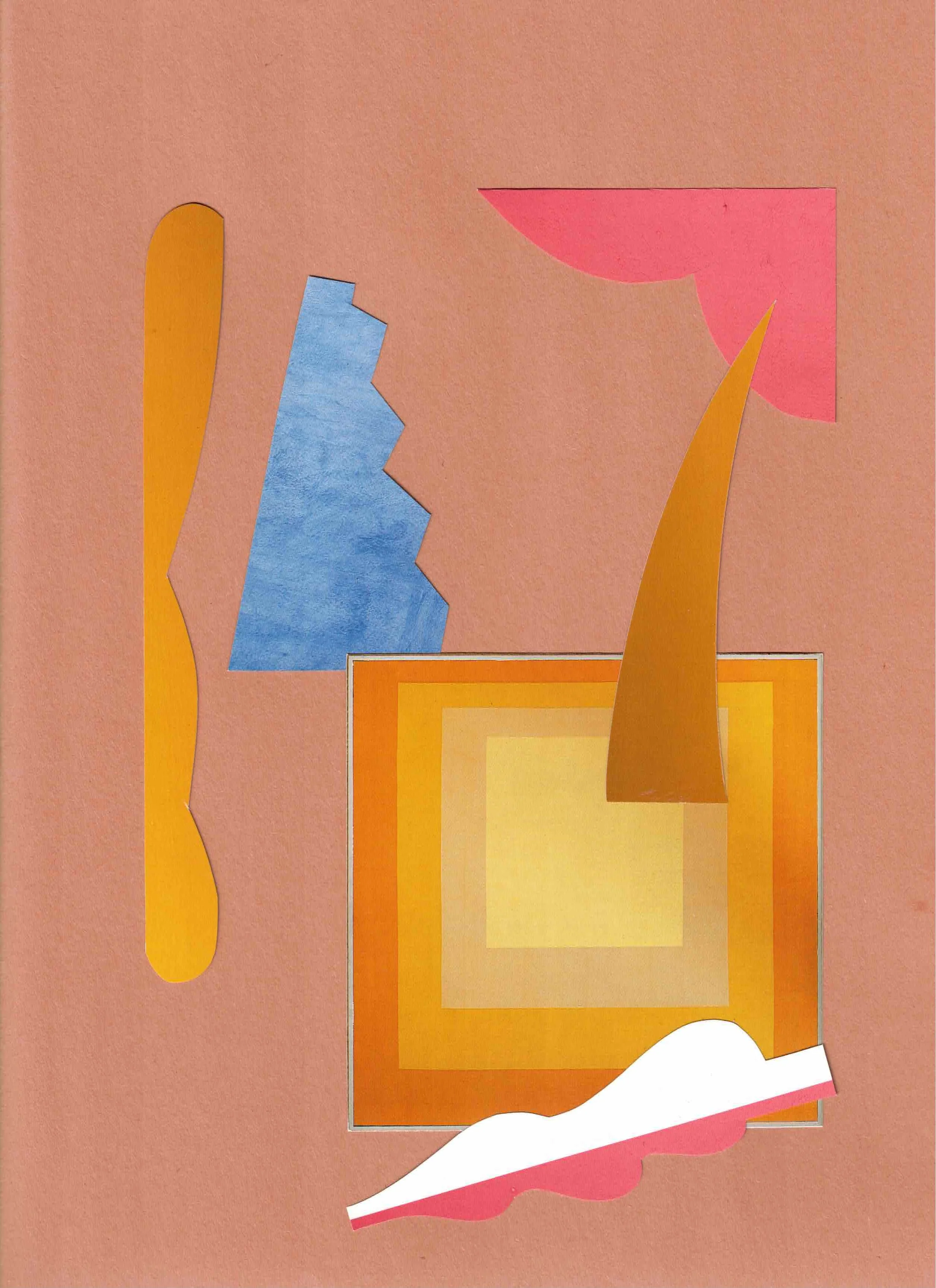 Hand-cut collage on paper
9 × 12 in