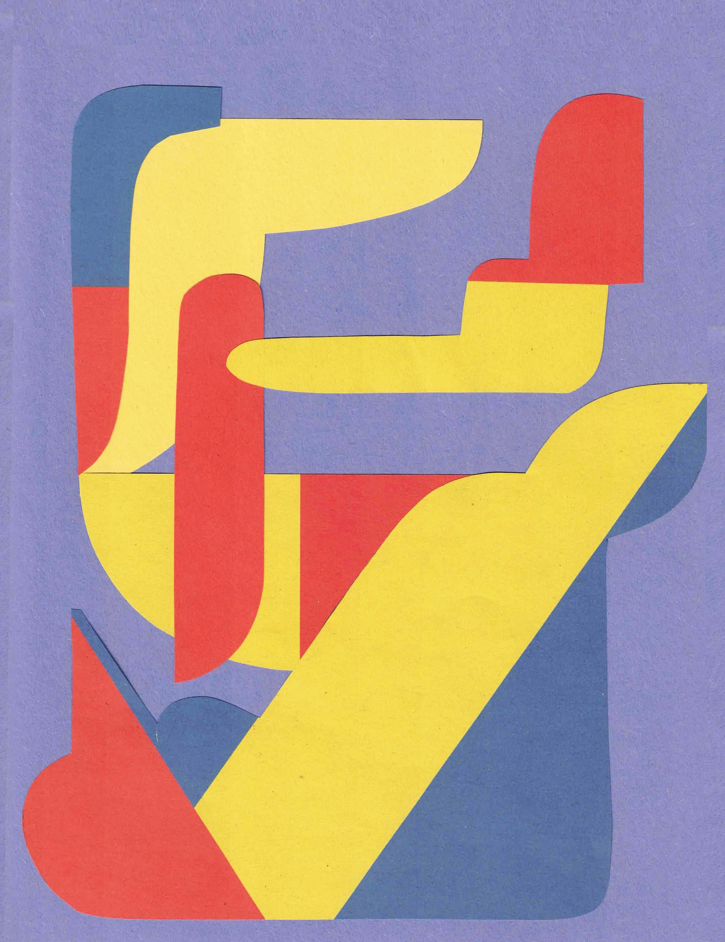 Untitled 2025, Hand-cut, collage 9×12 in
