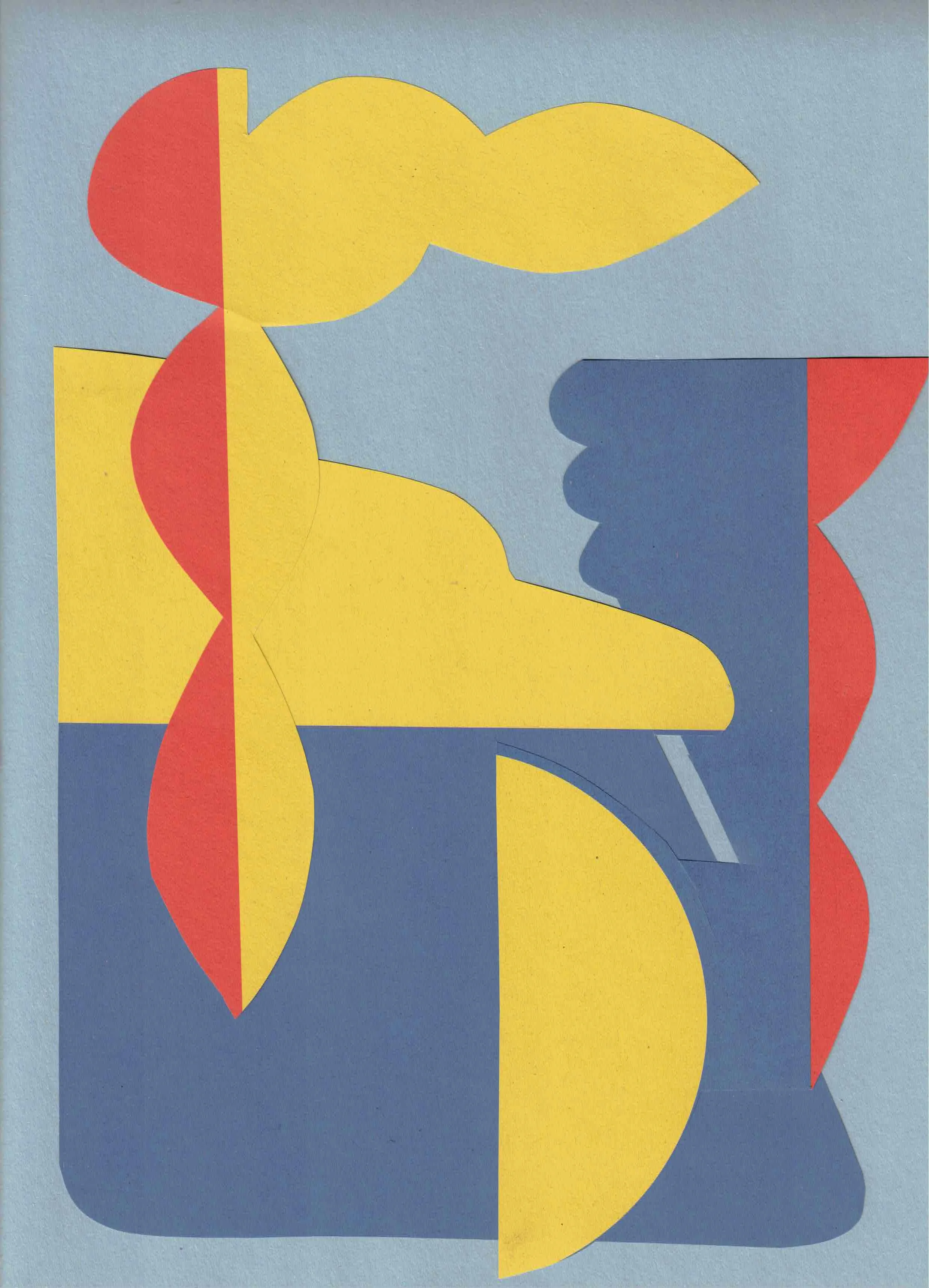 Untitled 2025, Hand-cut, collage 9×12 in
