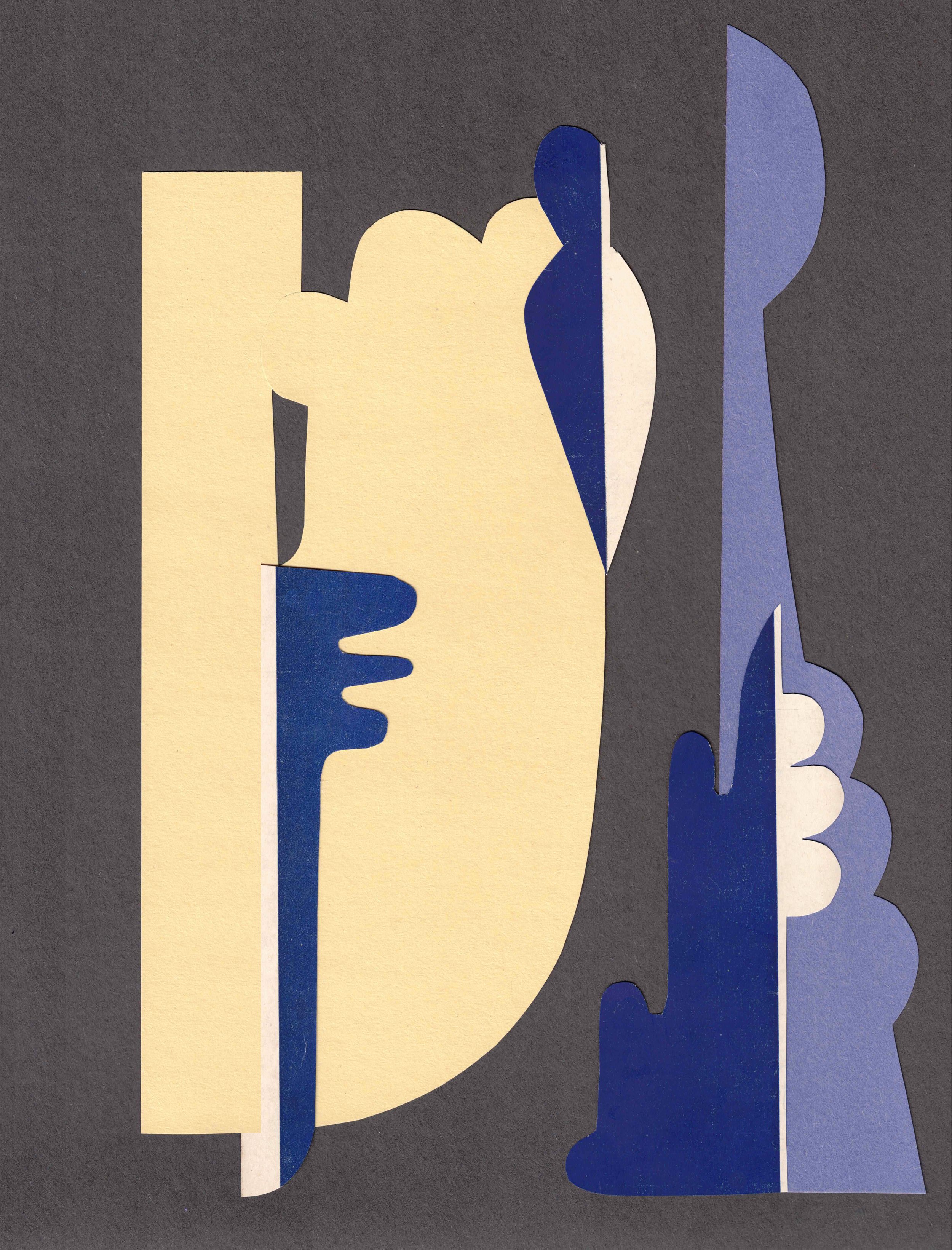 Untitled 2026, Hand-cut, collage 9×12 in
