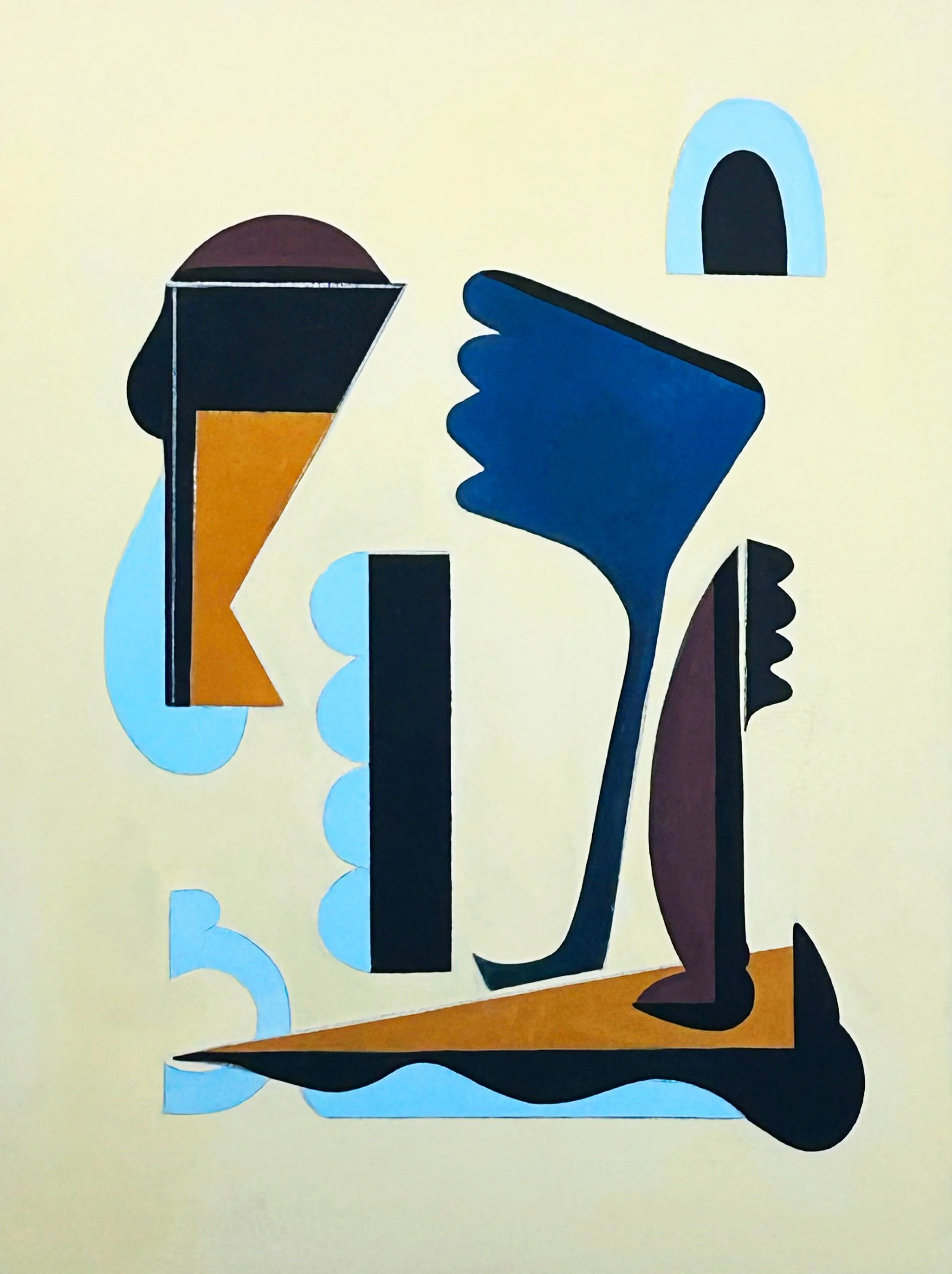 Untitled , 2026
Acrylic and plaster on canvas, 20x24in 