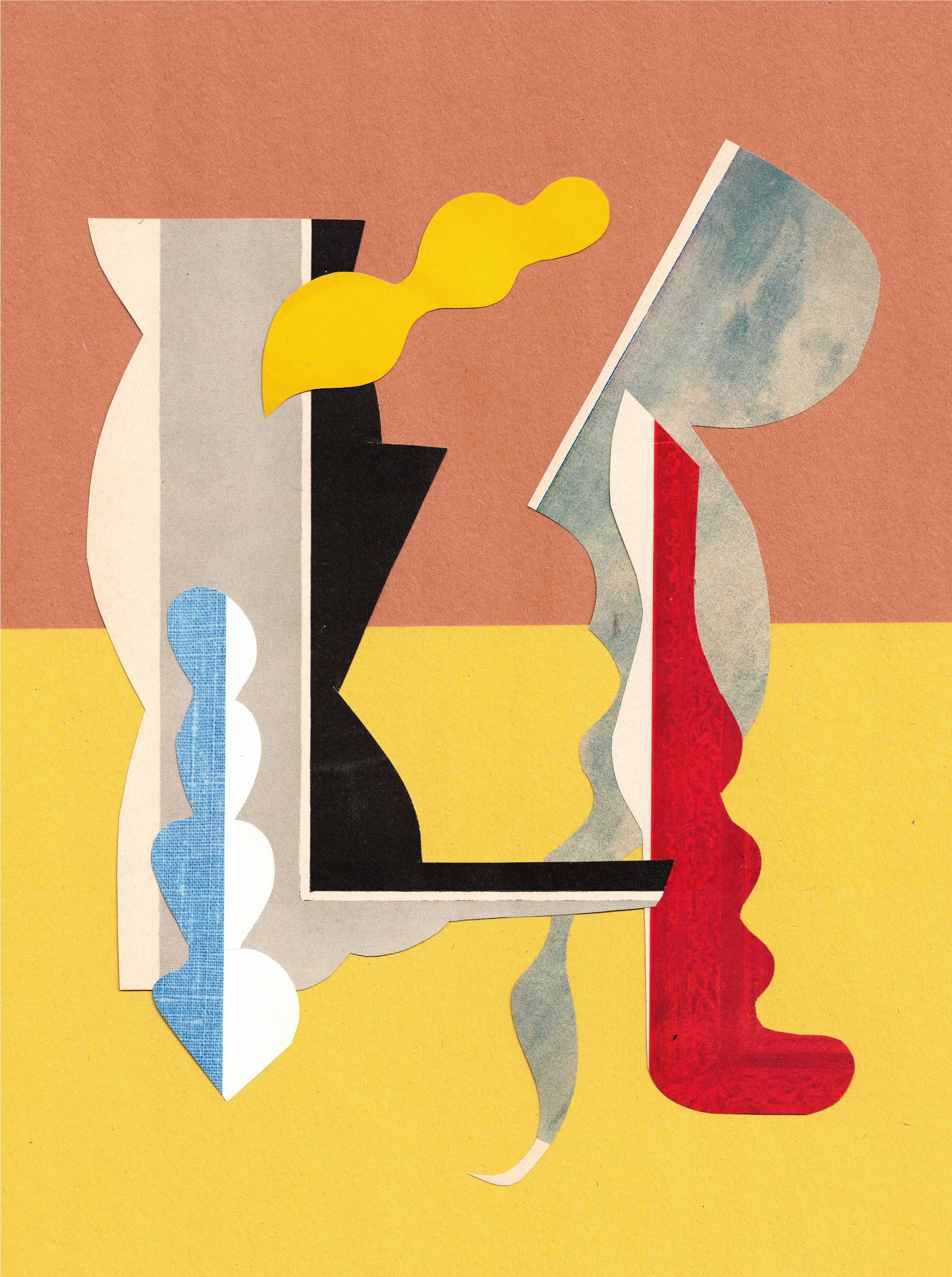 Untitled 2026, Hand-cut, collage 9×12 in
