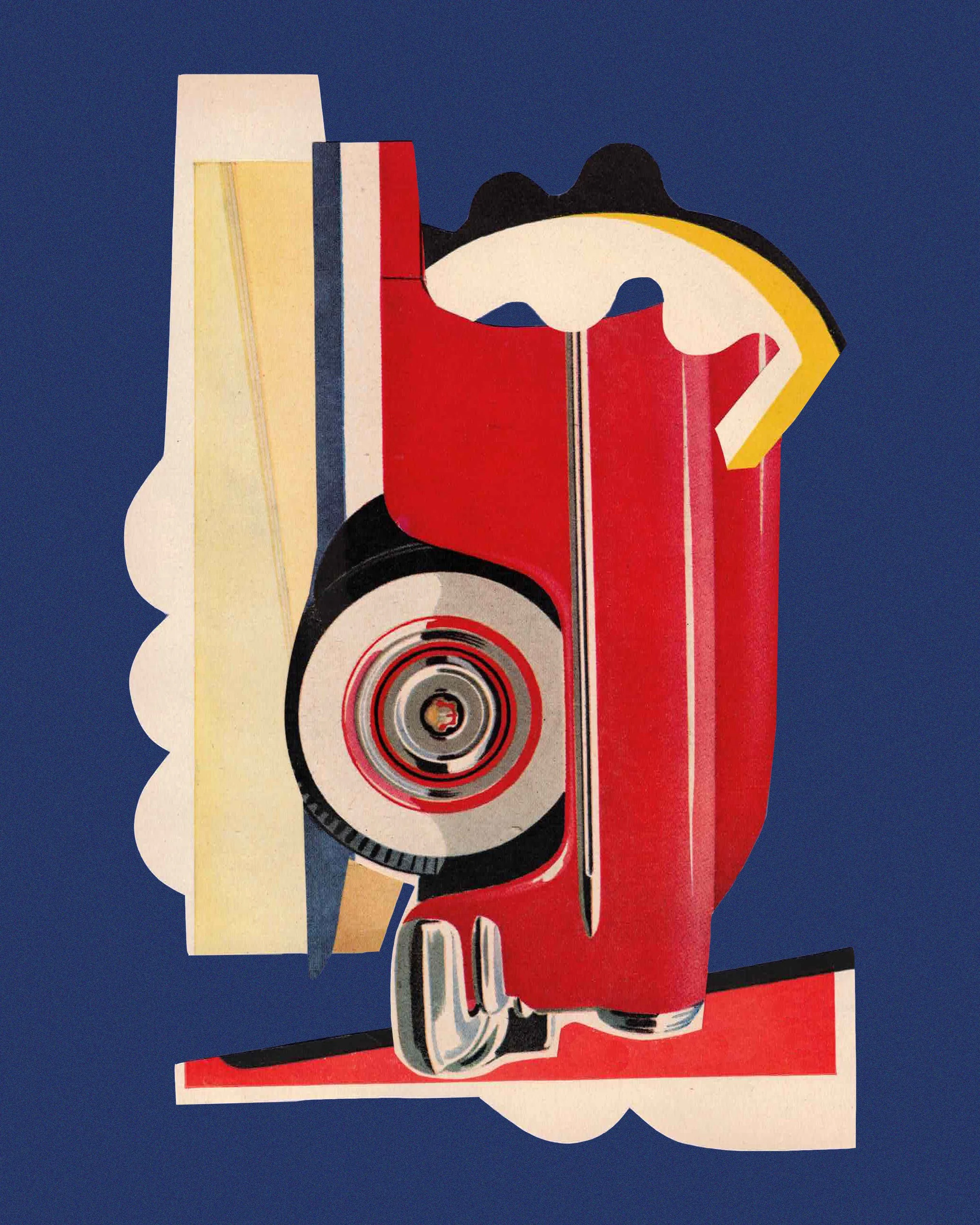 Untitled 2026, Hand-cut, collage 9×12 in
