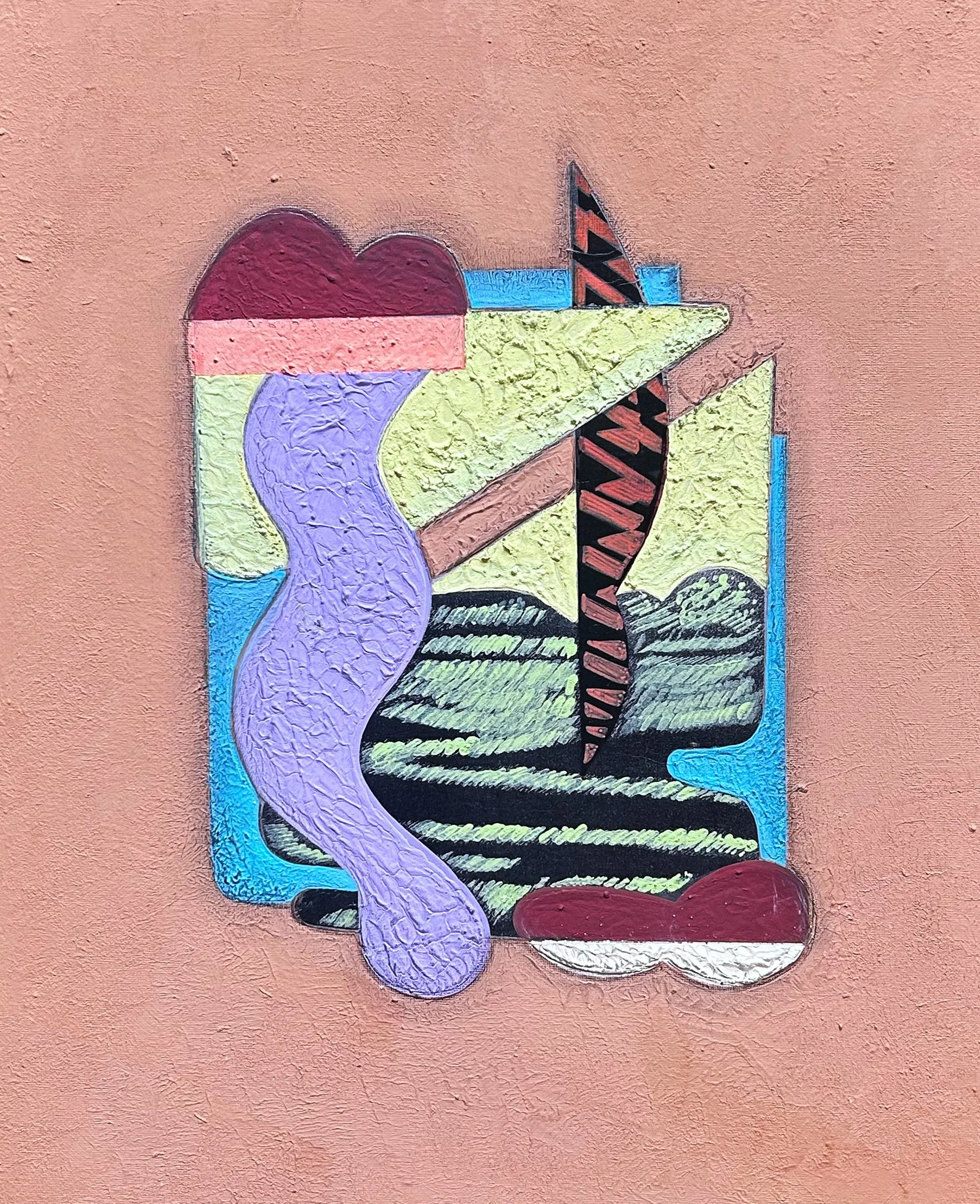 Untitled 14, 2025
Acrylic and plaster on canvas
16 × 20 in
