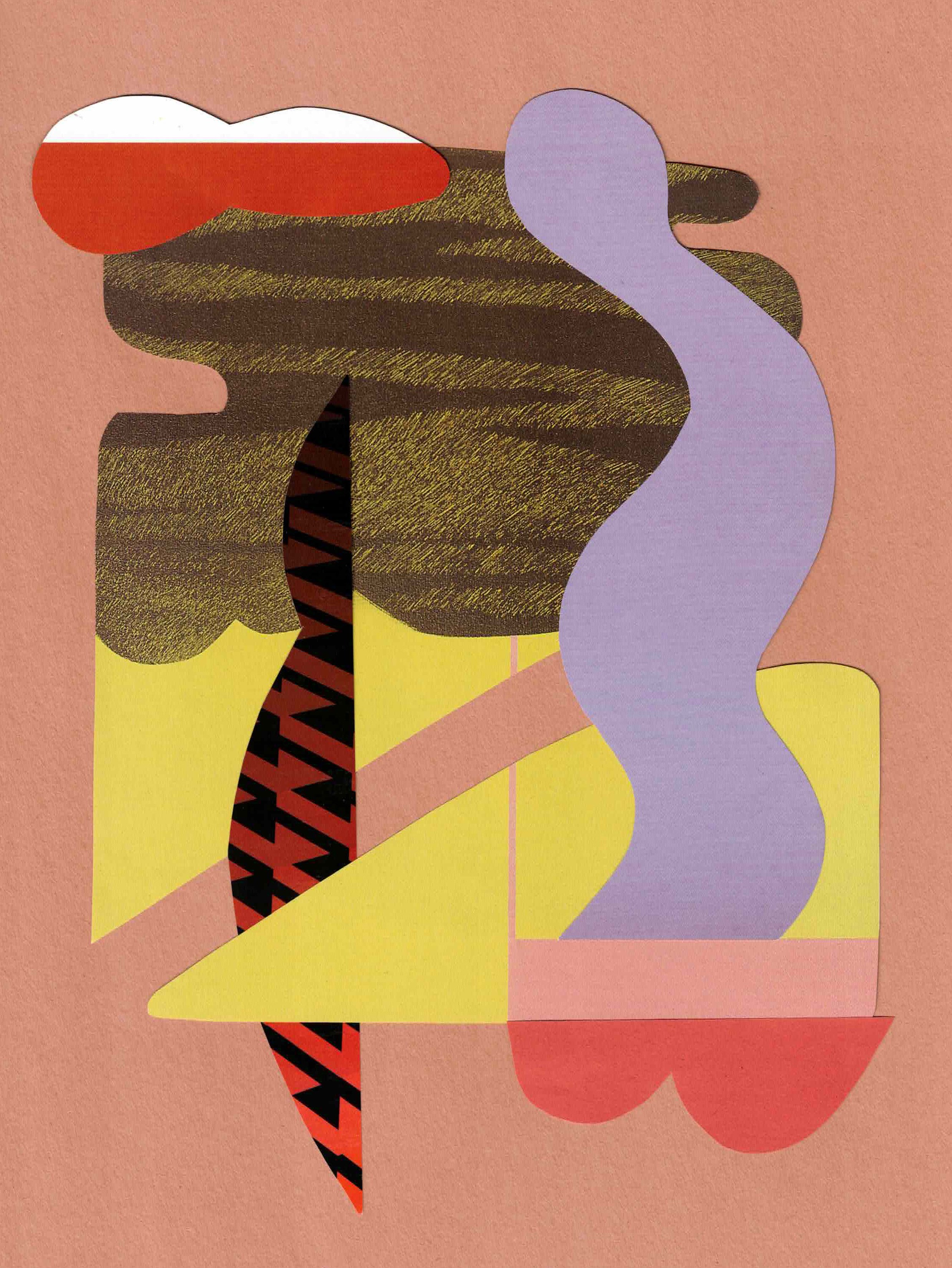 Untitled 2025, Hand-cut, collage 9×12 in
