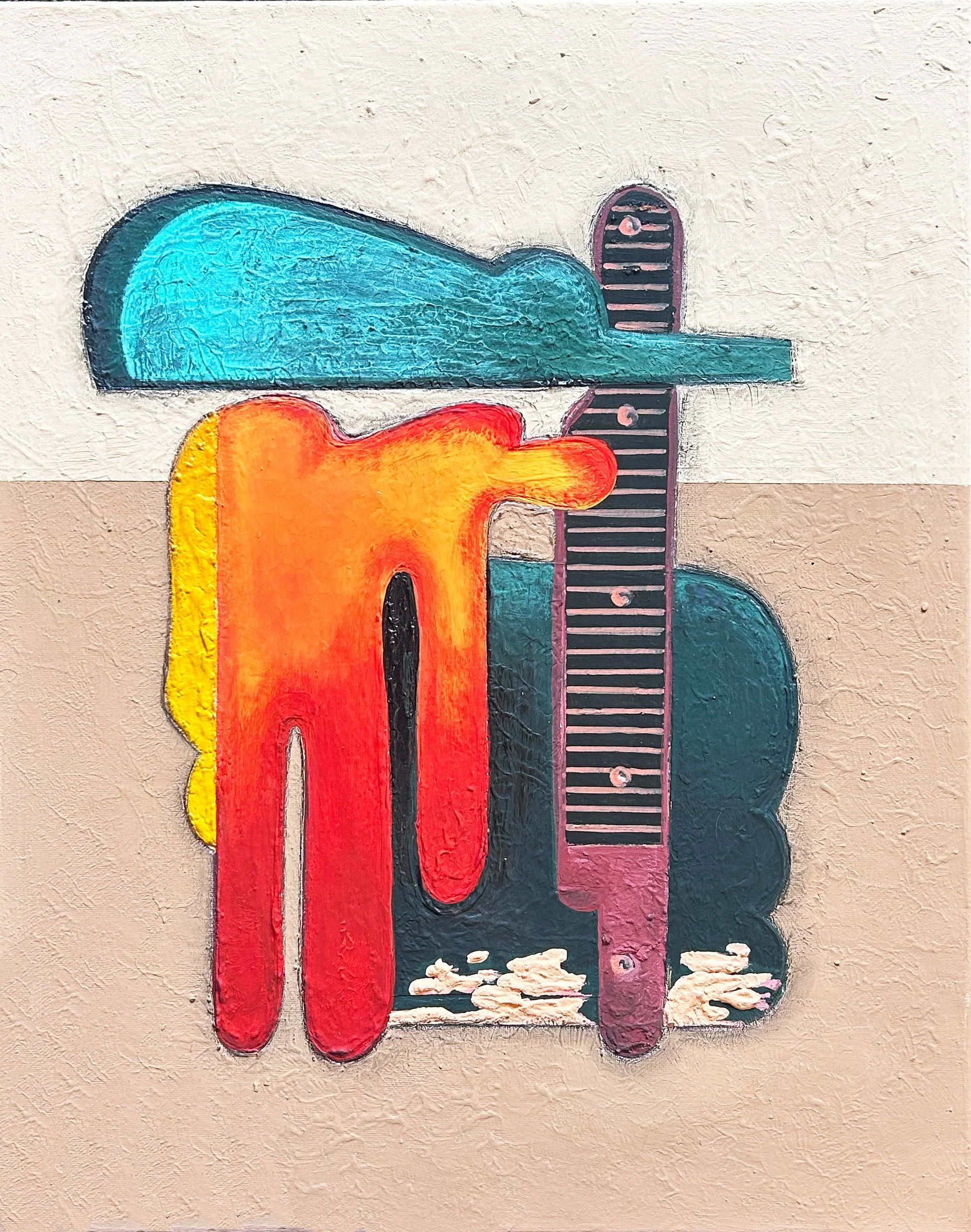 Untitled 7, 2025
Acrylic and plaster on canvas
16 × 20 in
