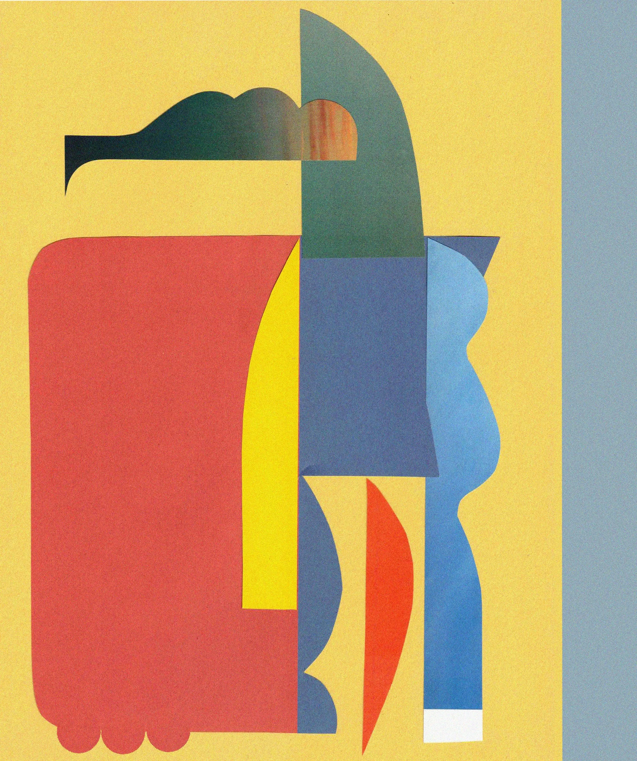 Untitled 2025, Hand-cut, collage 9×12 in

