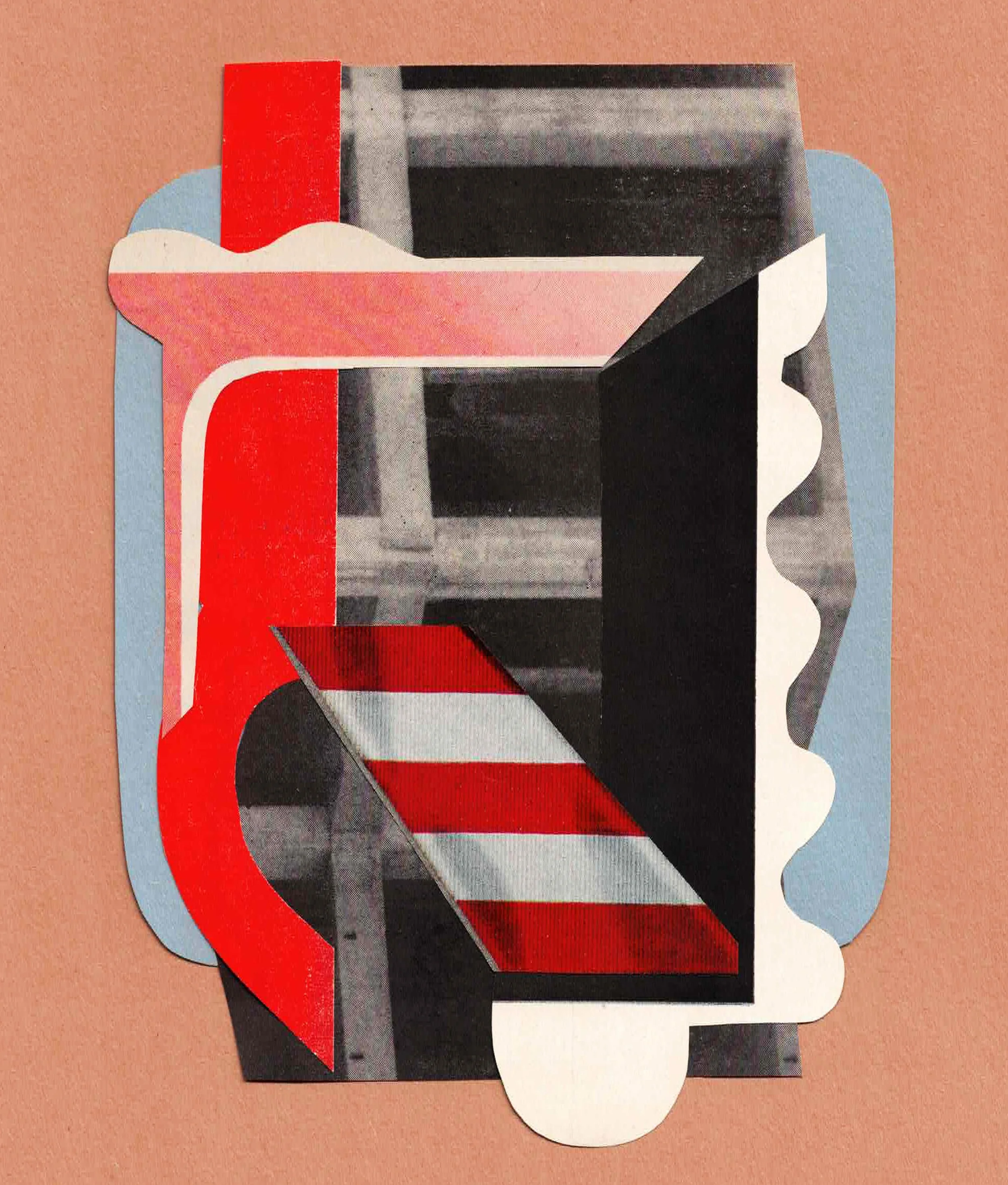 Untitled 2026, Hand-cut, collage 9×12 in
