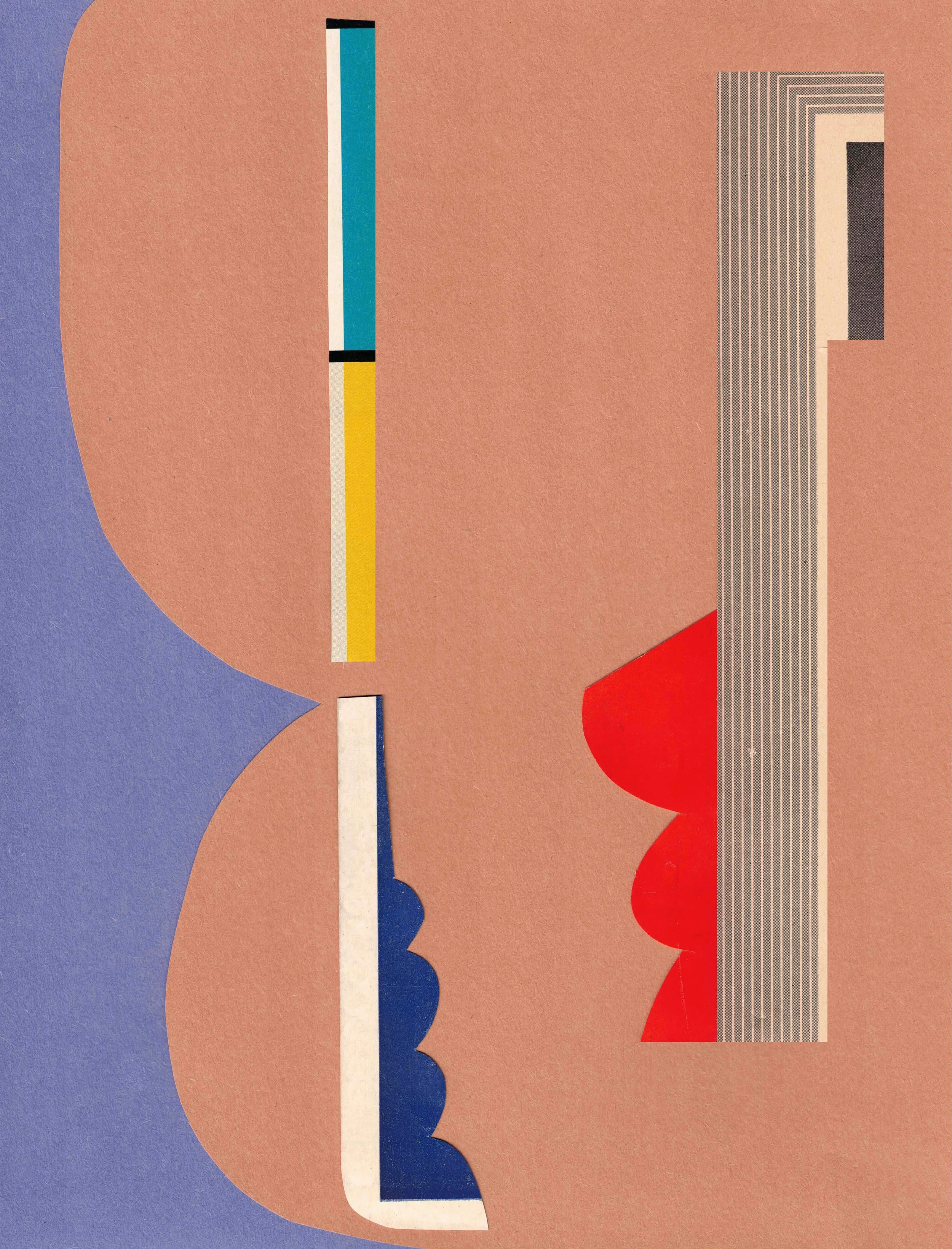 Untitled 2026, Hand-cut, collage 9×12 in
