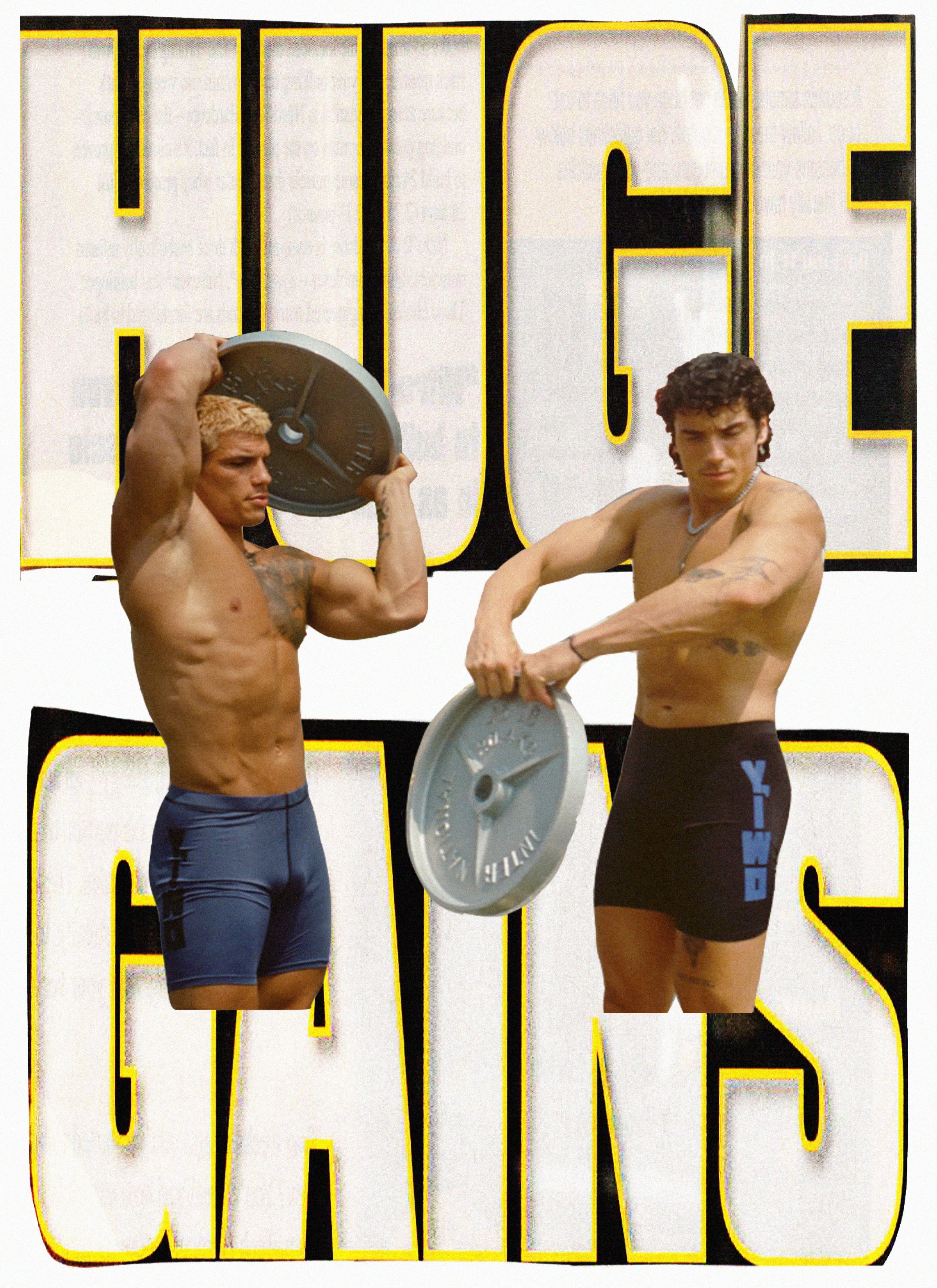 Digital collage,YEAH I WORKOUT, 2023