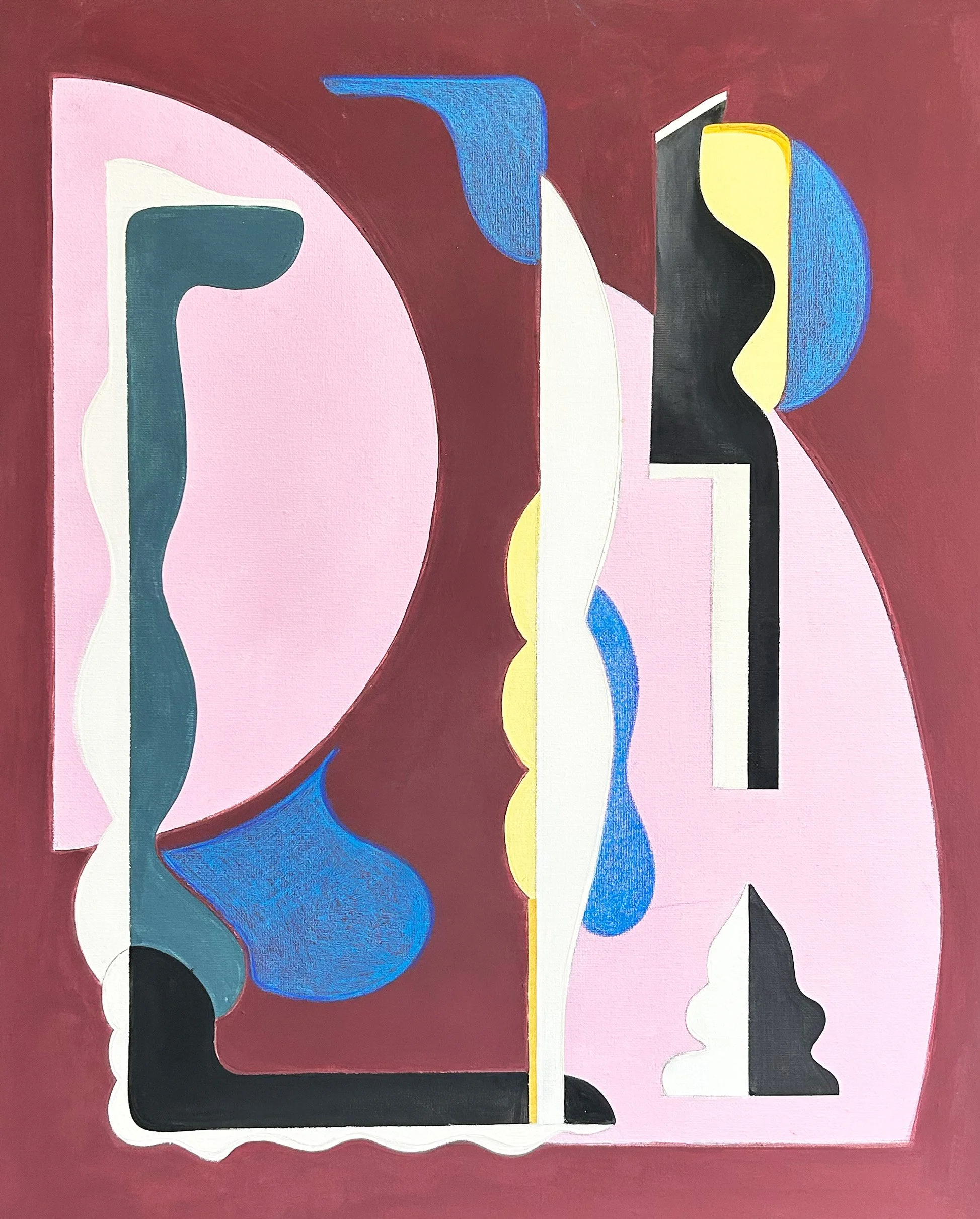 Untitled , 2026
Acrylic and plaster on canvas, 20x24in 