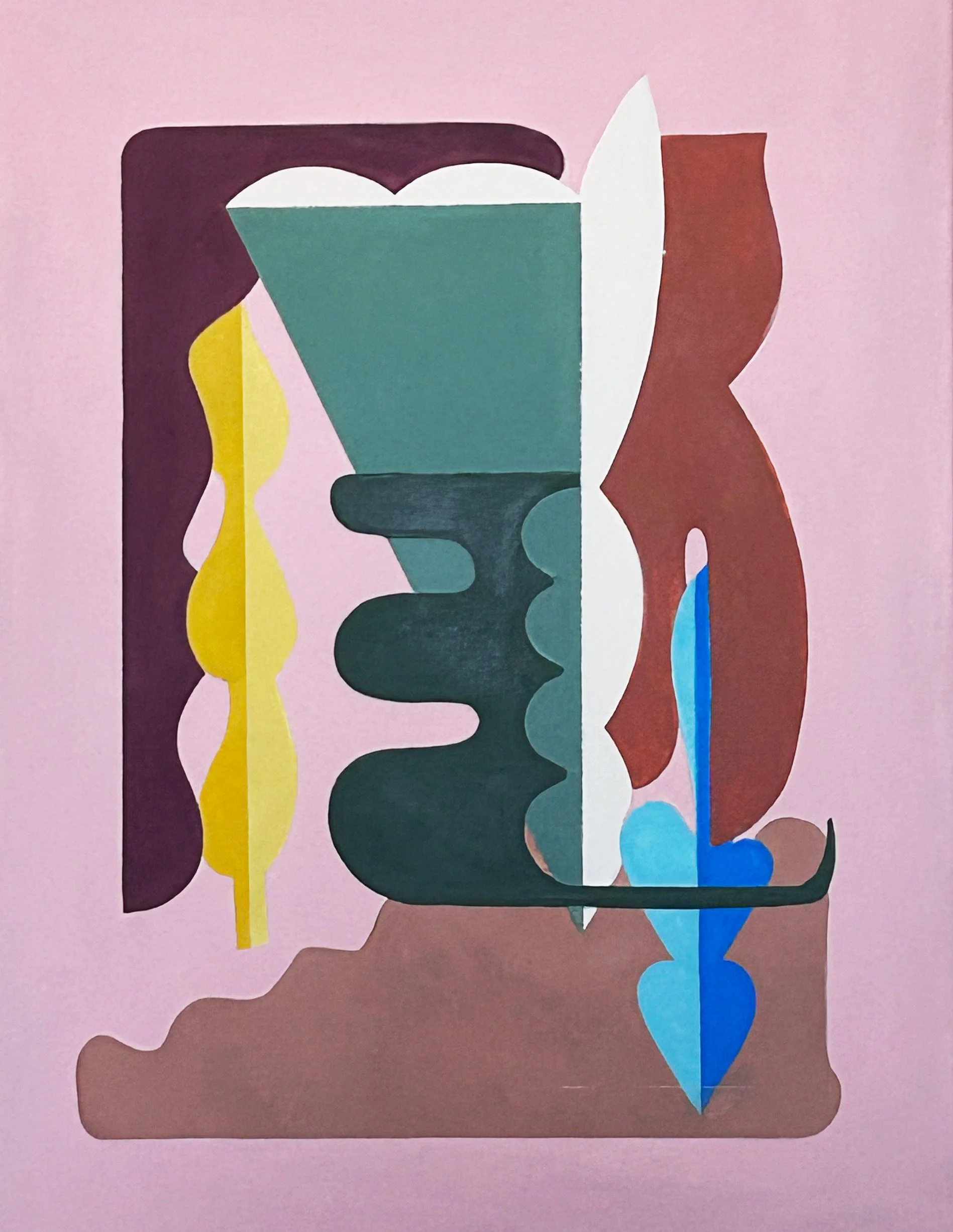Untitled , 2026
Acrylic and plaster on canvas, 20x24in 
