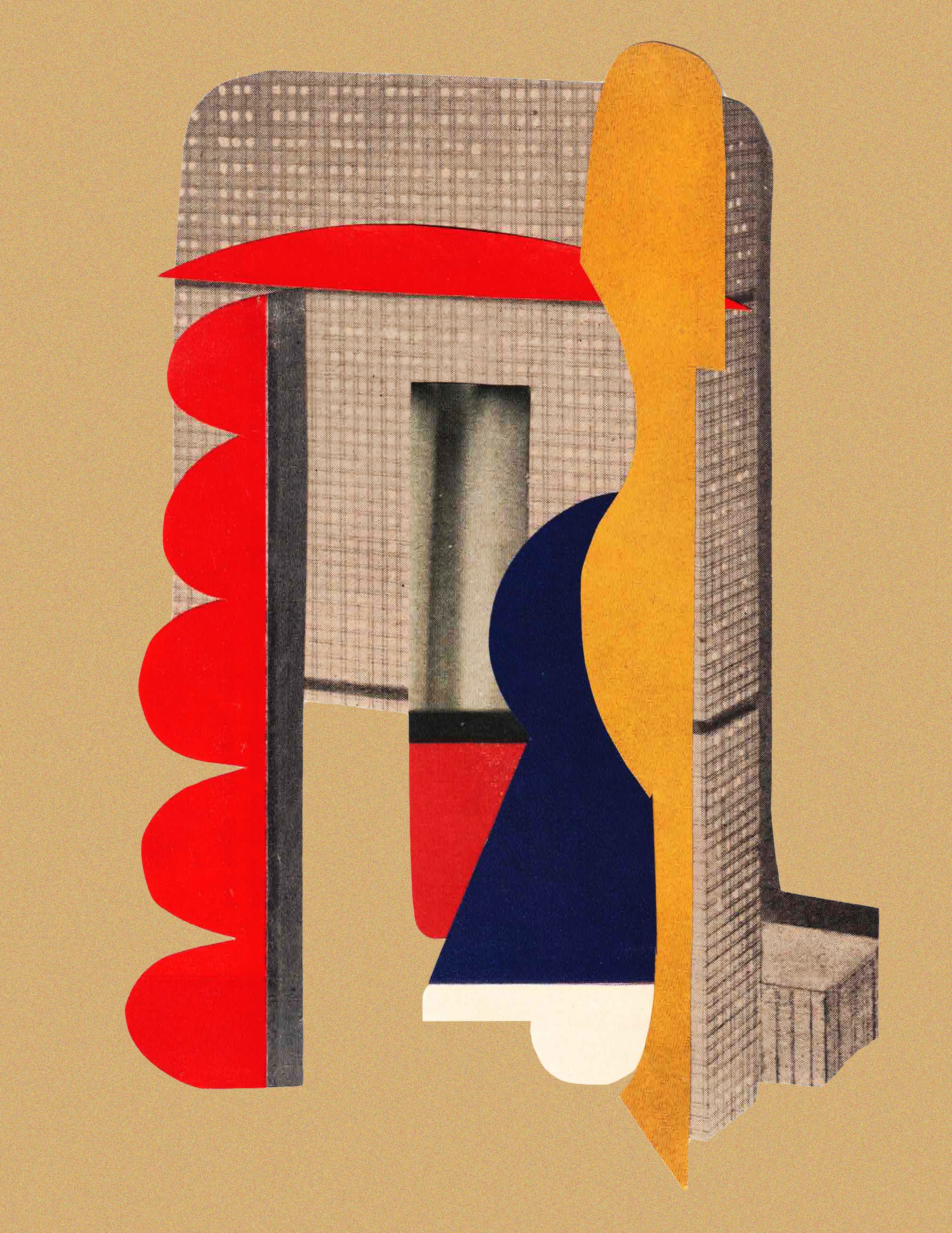 Untitled 2026, Hand-cut, collage 9×12 in
