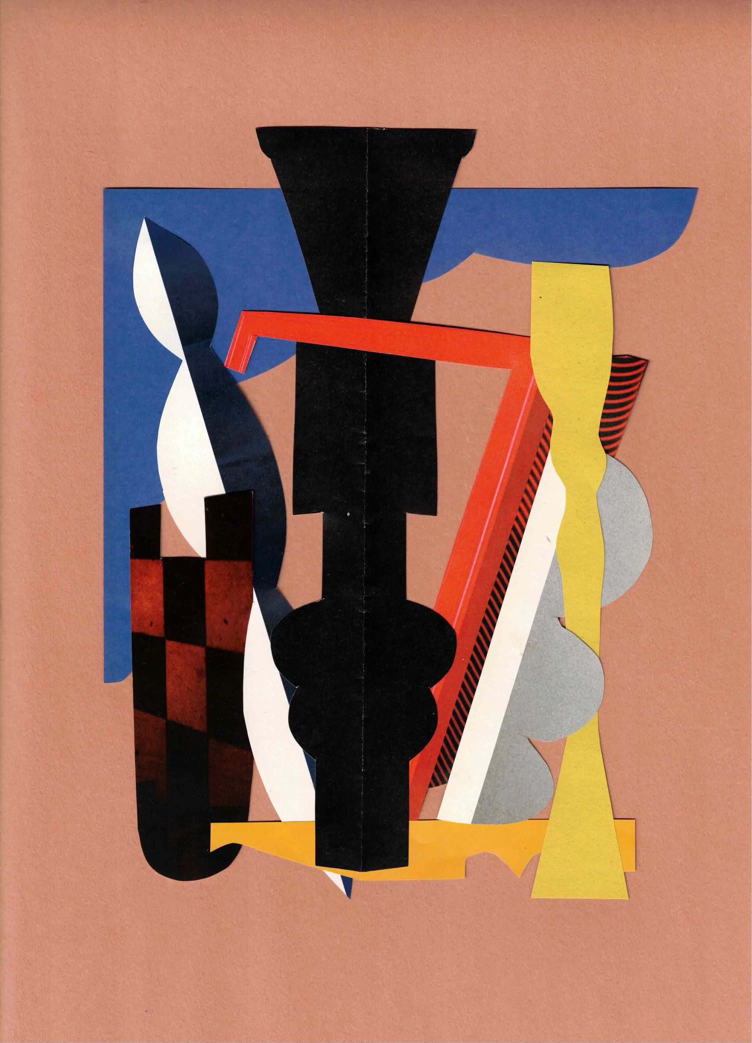 Hand-cut collage on paper
9 × 12 in