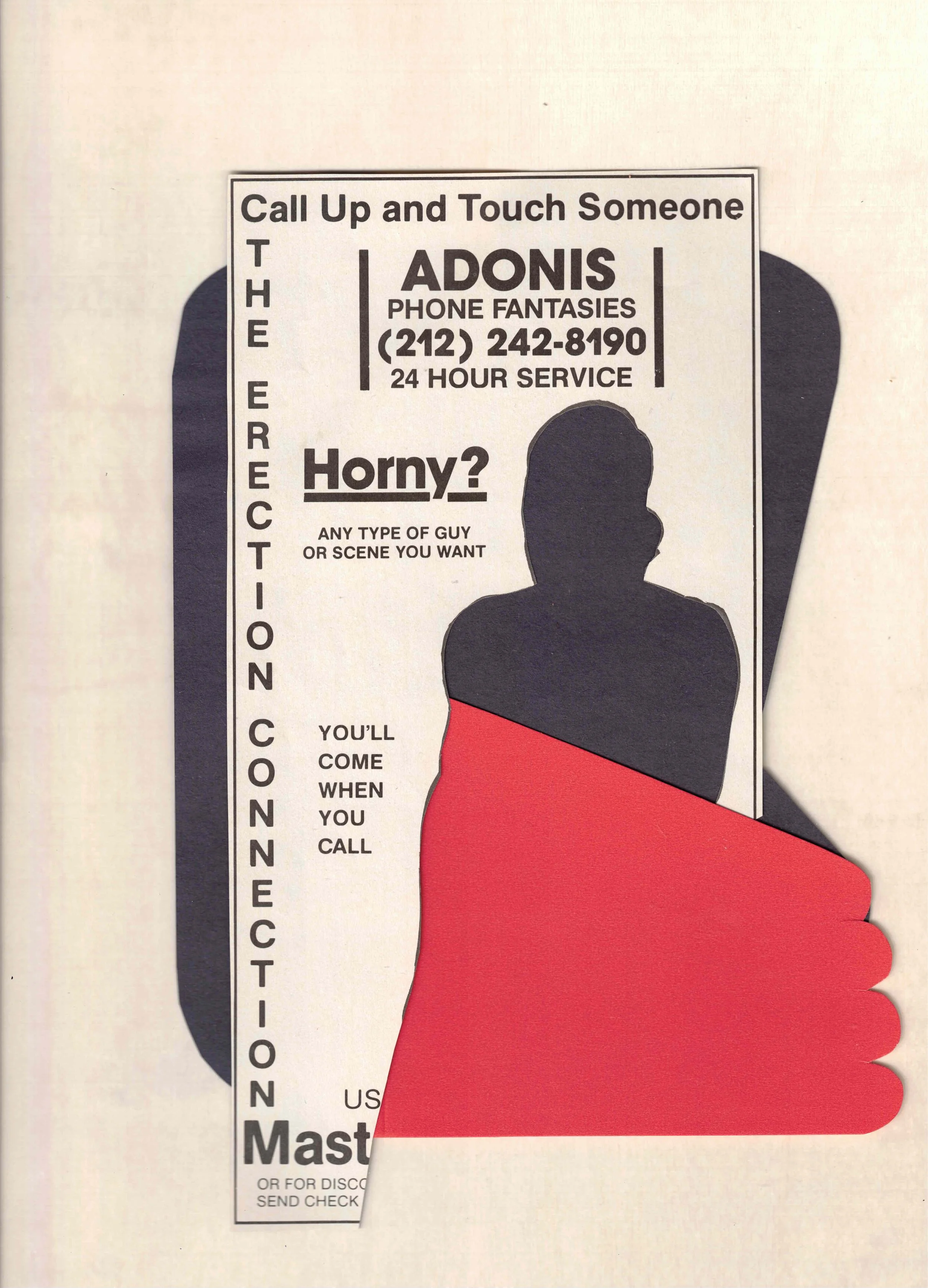 Horny? 2026
Found-image collage on wood panel
9 × 12 in.

$365