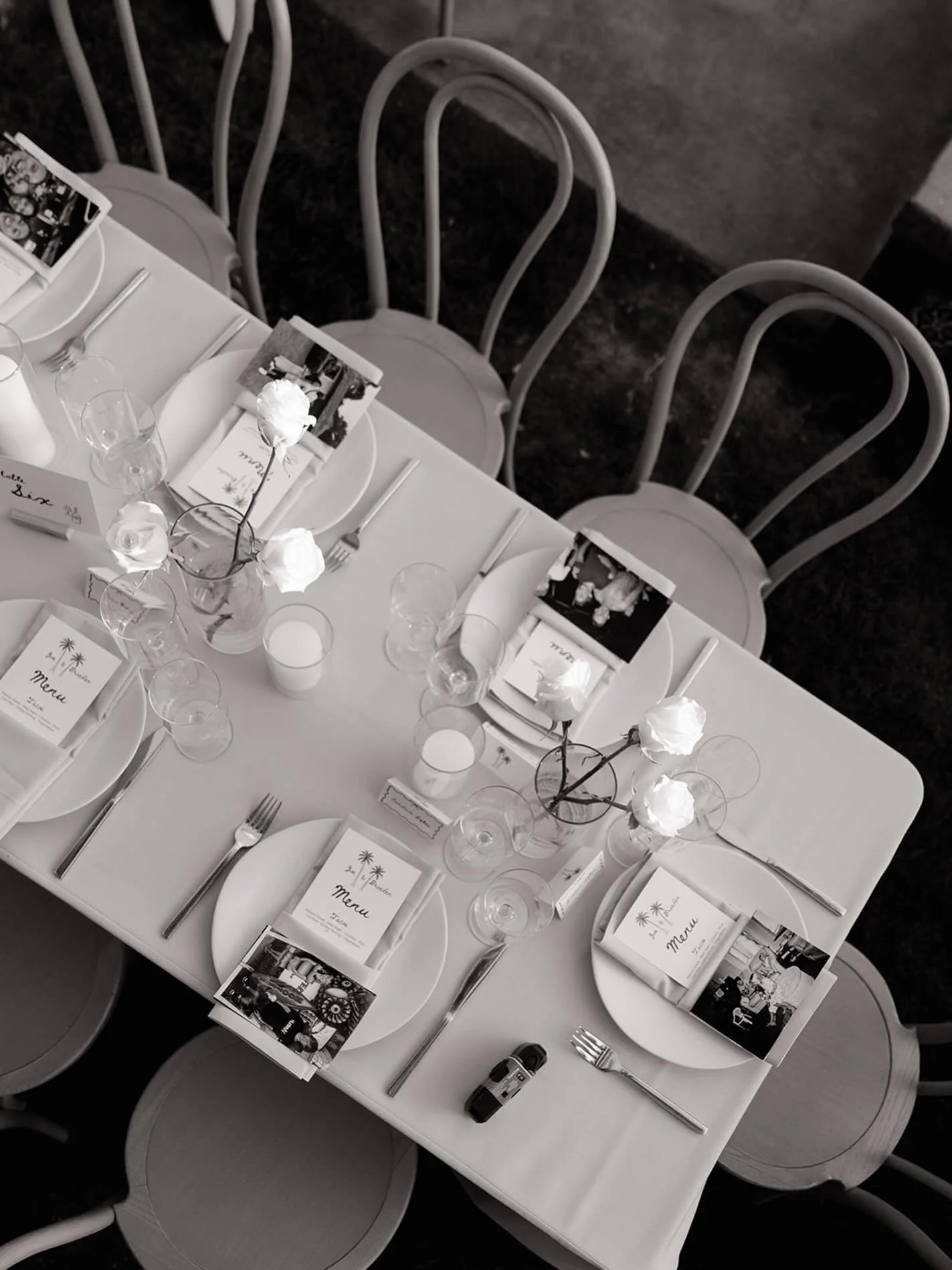 There&rsquo;s just something about the most personal touches. Each guest had a photo of a special moment shared with the couple waiting for them at their seat&hellip; and the reactions were everything. I will never get over details like this &mdash; 