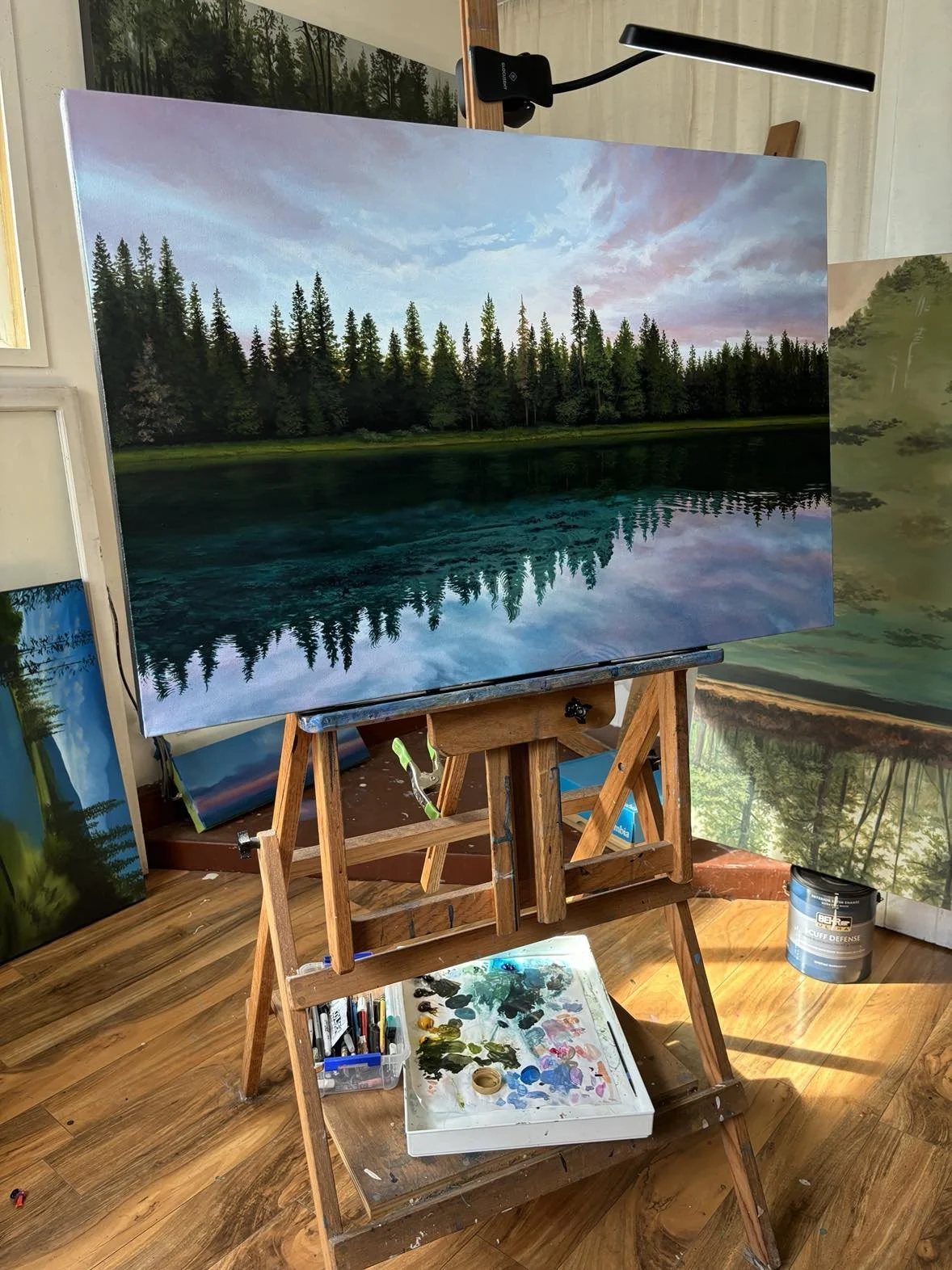 Early Mornings in the studio