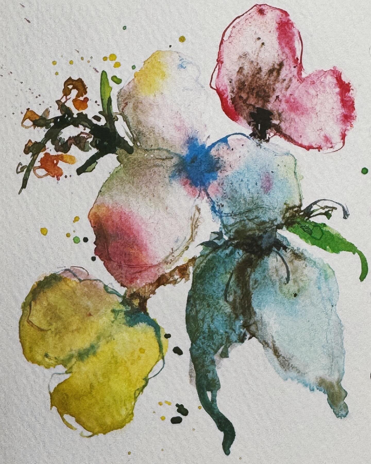 #watercolorflowers #dailypaintings