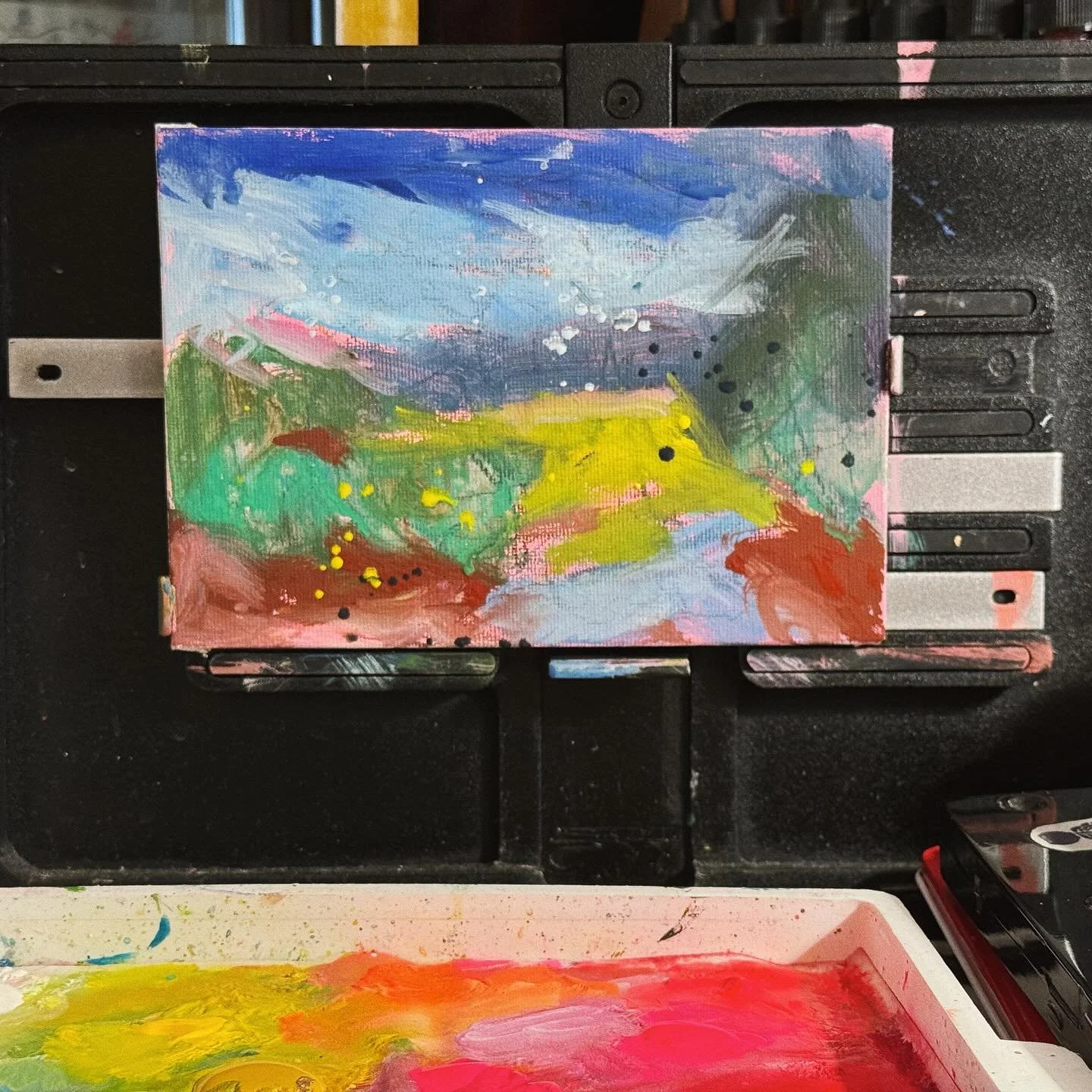 In progress 🎧🎨
#painting #landscape #acrylic #abstract