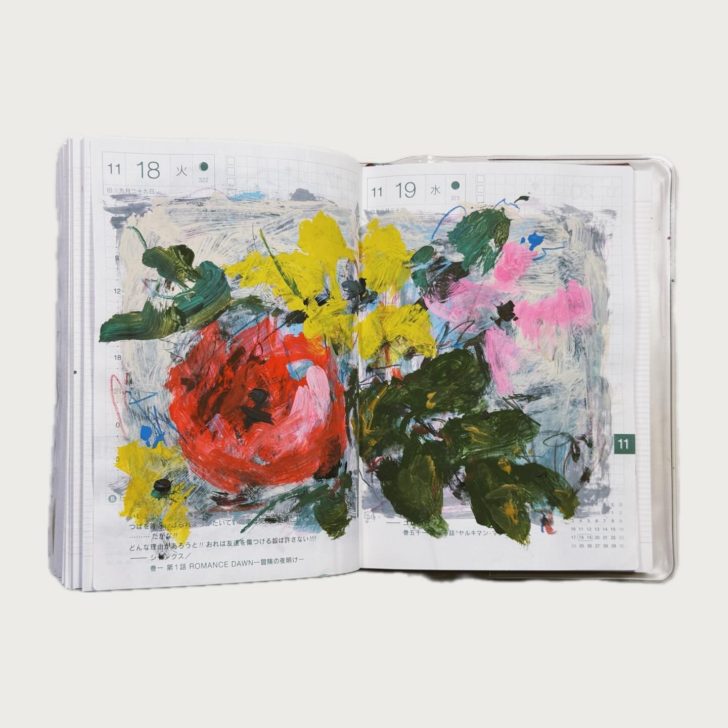 🖌️Week 47 in Hobonichi techo📔

#hobonichi #hobonichitecho #doodle sketch painting sketchbook mixedmedia dailypainting