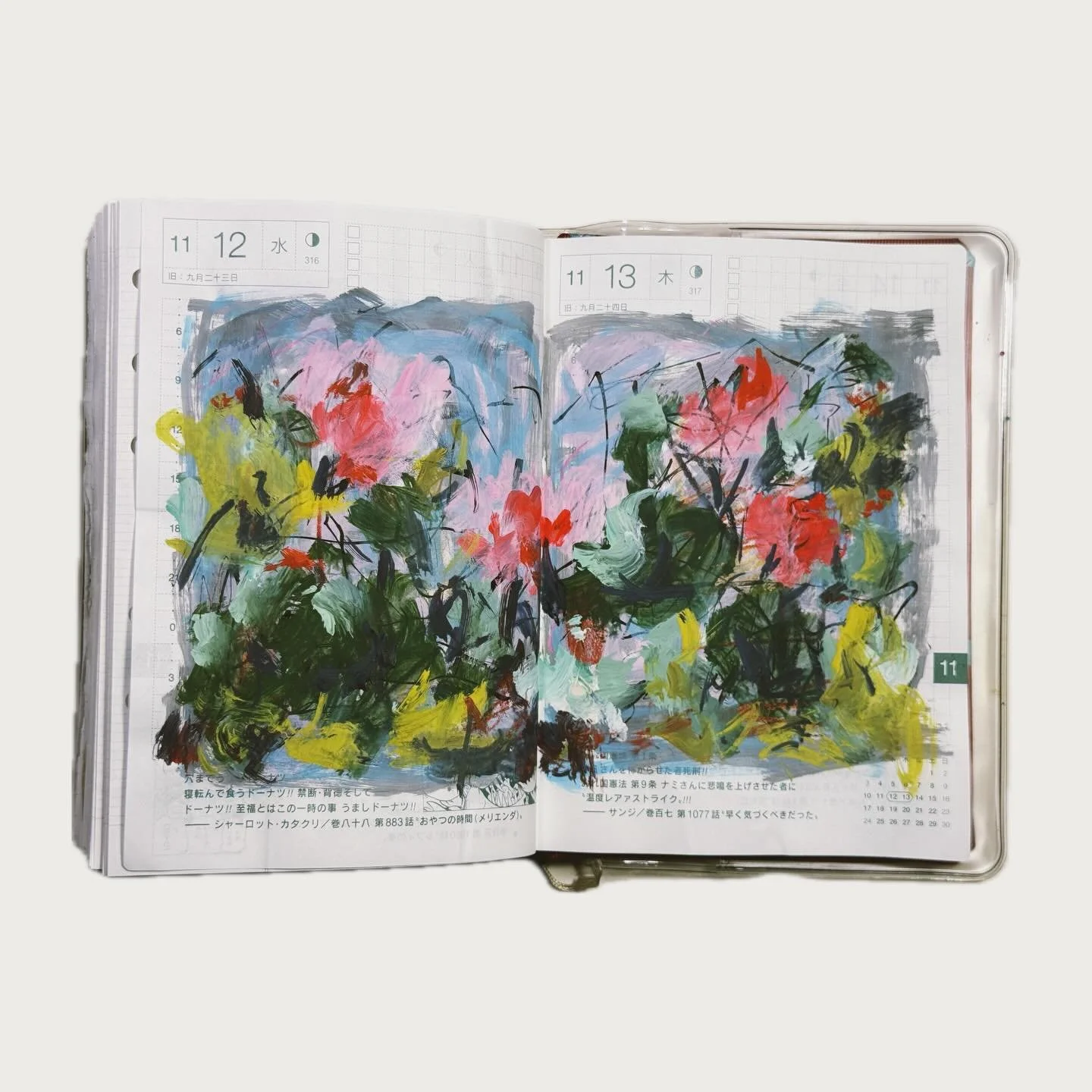 🖌️Week 46 in Hobonichi techo📔

#hobonichi #hobonichitecho #doodle sketch painting sketchbook mixedmedia dailypainting