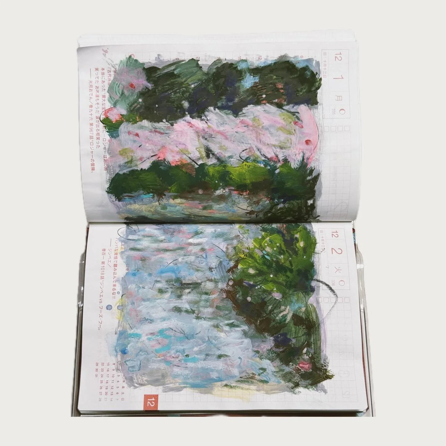 🖌️Week 49 in Hobonichi techo📔

#hobonichi #hobonichitecho #doodle sketch painting sketchbook mixedmedia dailypainting