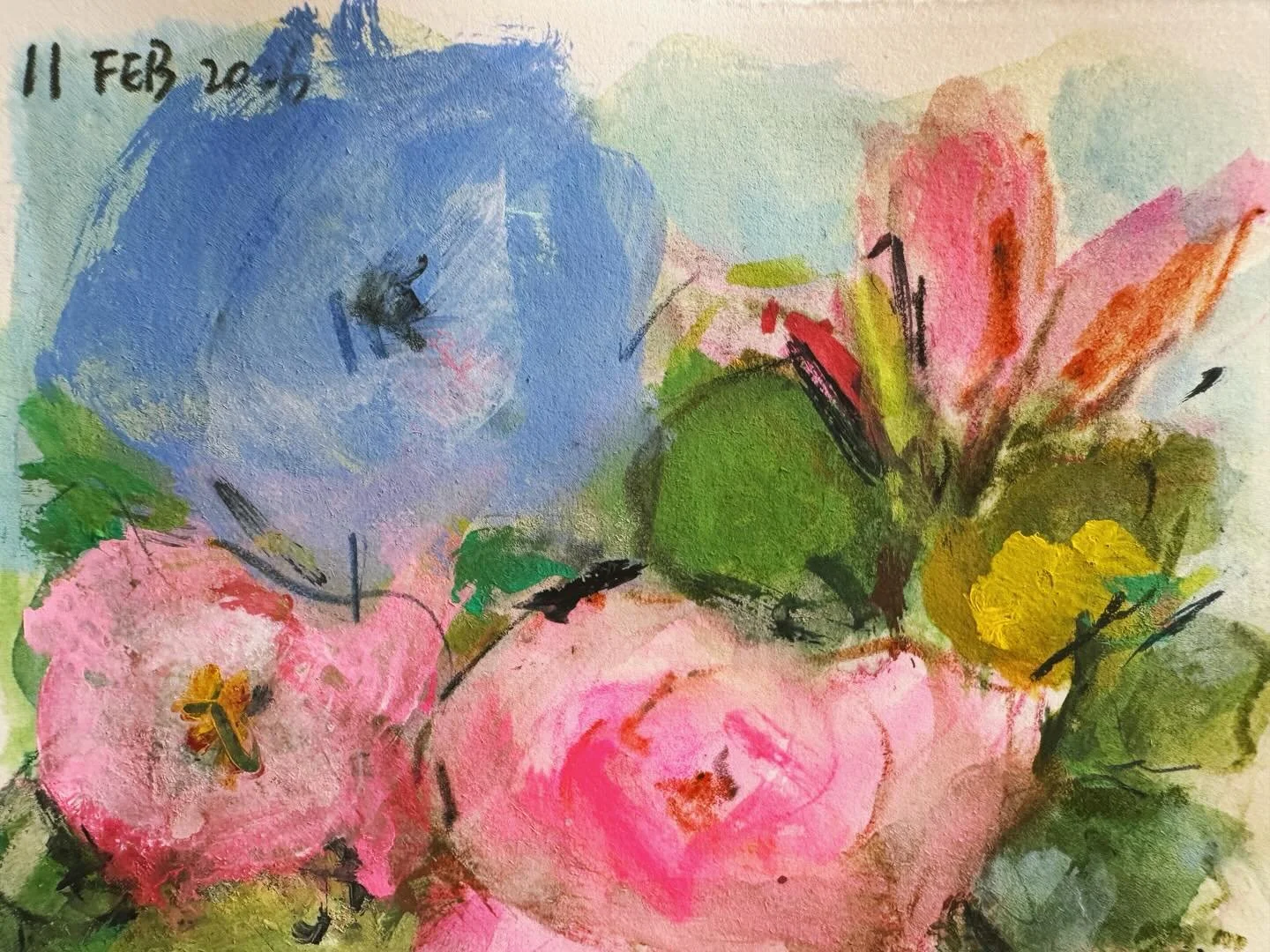 Textures that can only be seen up close🫰 #dailypainting #sketchbook #mixedmedia