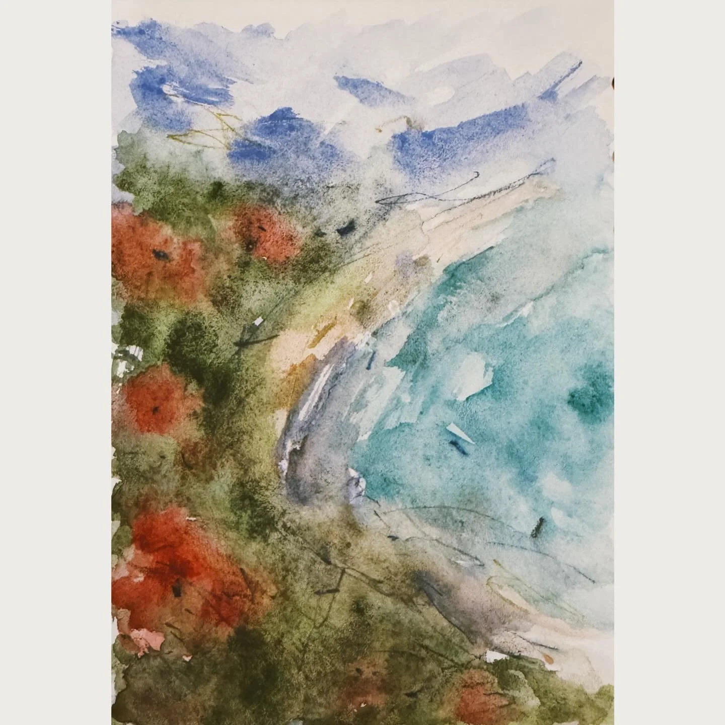 #dailypainting #sketchbook #watercolours #abstract