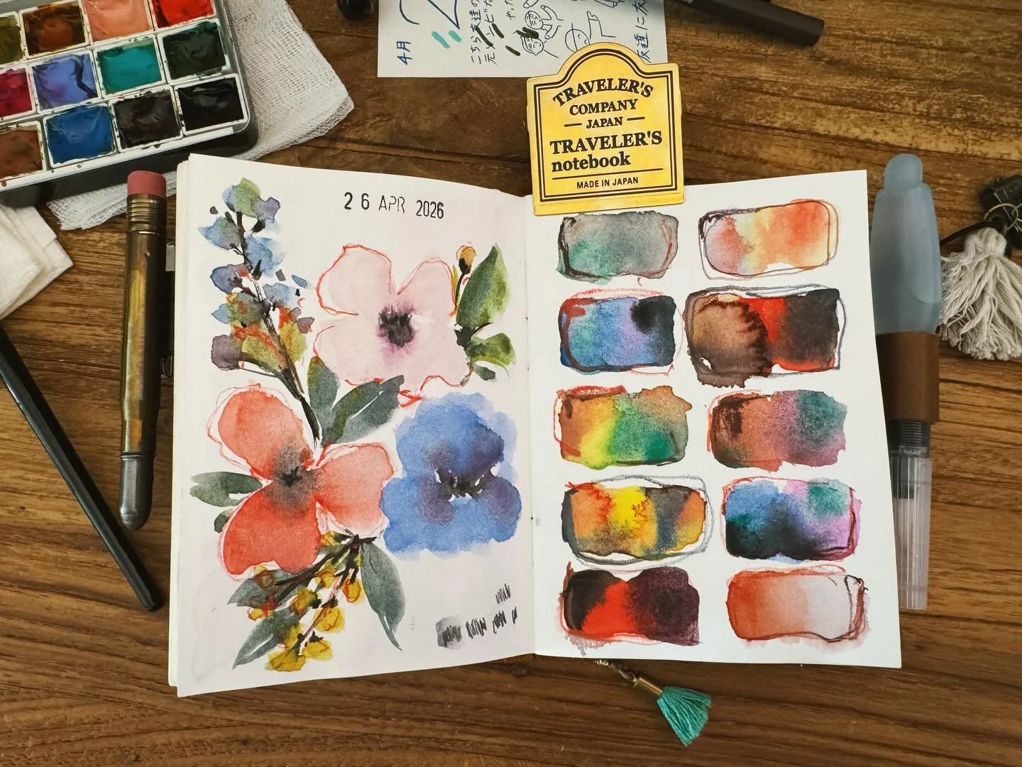#sketchbook #tnpassport #watercolordoodle