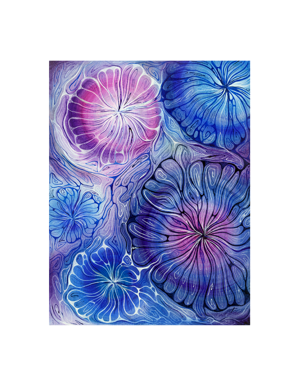 I went for a walk in the snowstorm