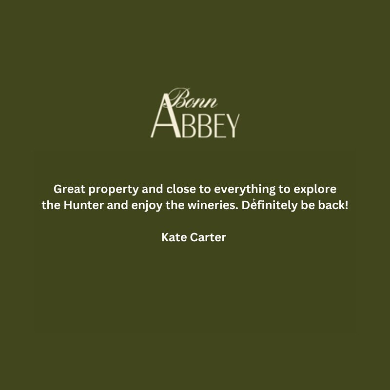 Happy guests are our speciality! More love for the Abbey. 
.
.

#huntervalley#huntervalleyweddings #huntervalleyaccommodation #pokolbin&nbsp; #huntervalleynsw
#boutiqueaccommodation #interiorstylist #huntervalleyholidayhomes #groupaccommodation #uniq