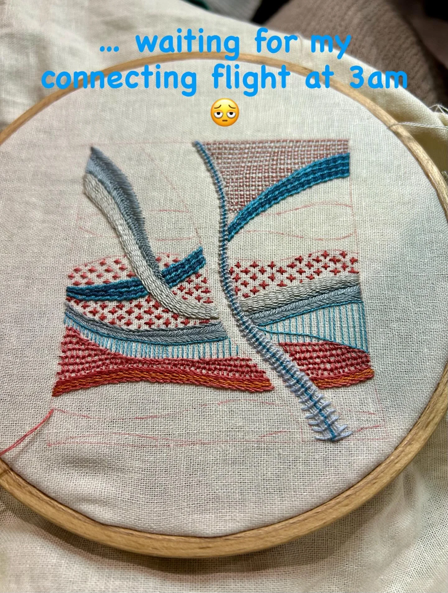 Making the long trip back from France to Adelaide trying to kill time while waiting.