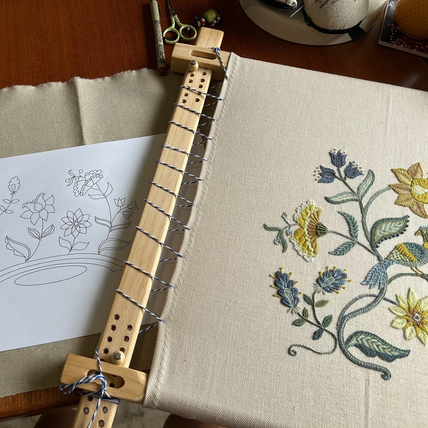 Take Two 
I am getting ready to stitch the second version of my new project - this time using stranded silk. It will be so interesting to see just how different the two versions will look. 
I have shared more detail about the process in my Journal.
h