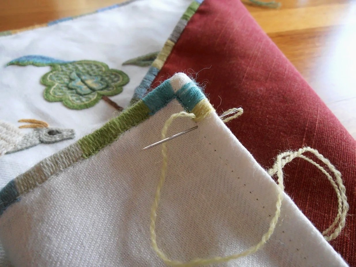 Embroidered edges