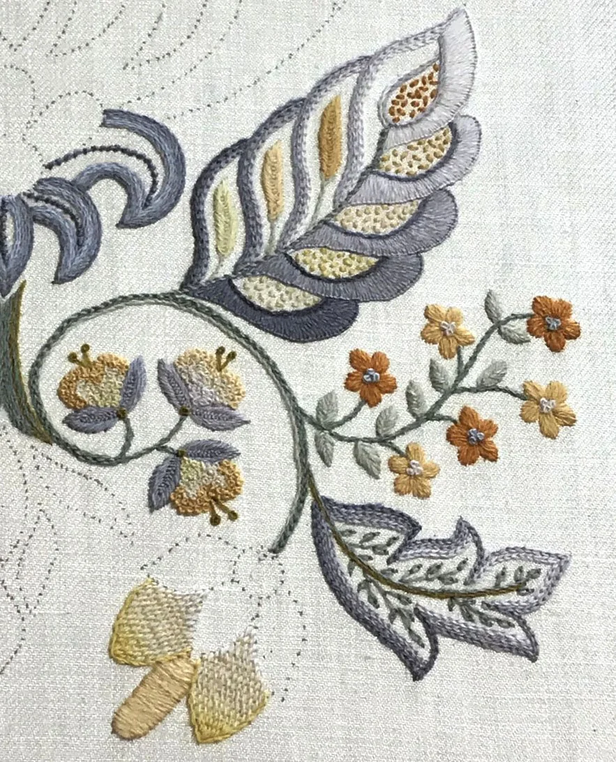 Some Crewel progress