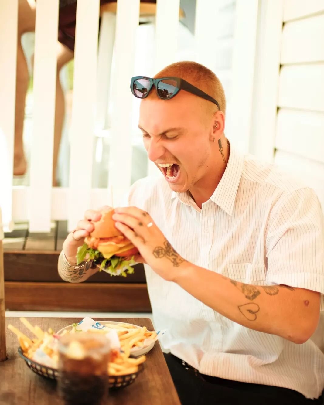 Tag your mate with the best burger face 🍔&nbsp;@callumfullick wins our vote every time 🫶

Ring in the weekend with the best burger in the bay. Order ahead at the link in bio.