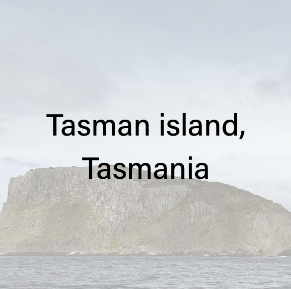 Tasman island, Tasmania