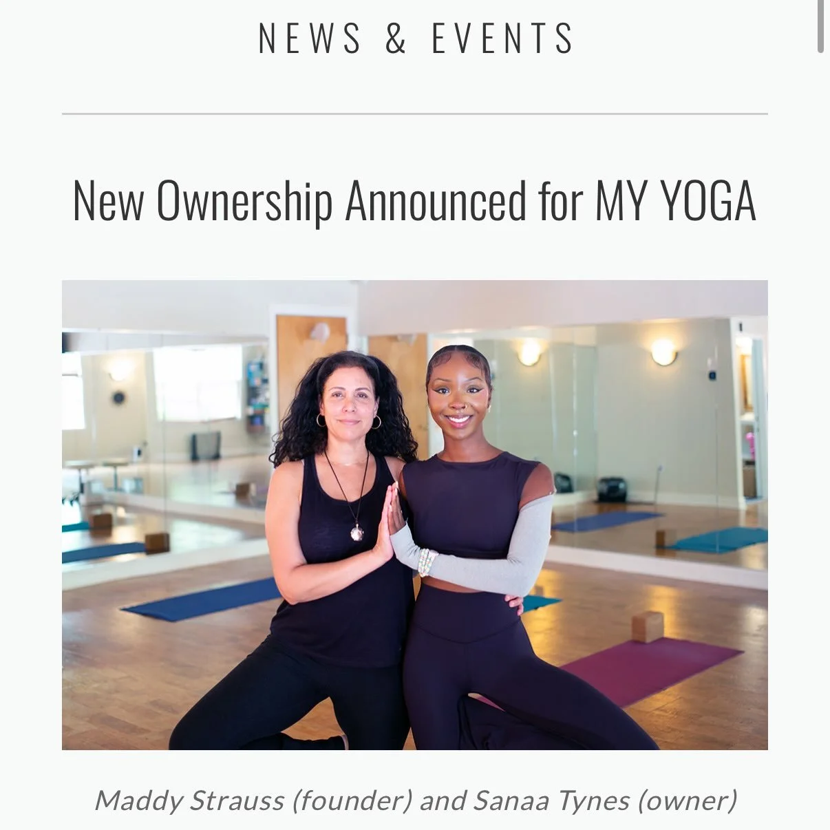 A message from Maddy ❤️:
&ldquo;It&rsquo;s been an honor and a great privilege to serve and to be a part of such a loving community. As I move into the next chapter of my life I am profoundly grateful and proud that Sanaa will be stepping into her ne
