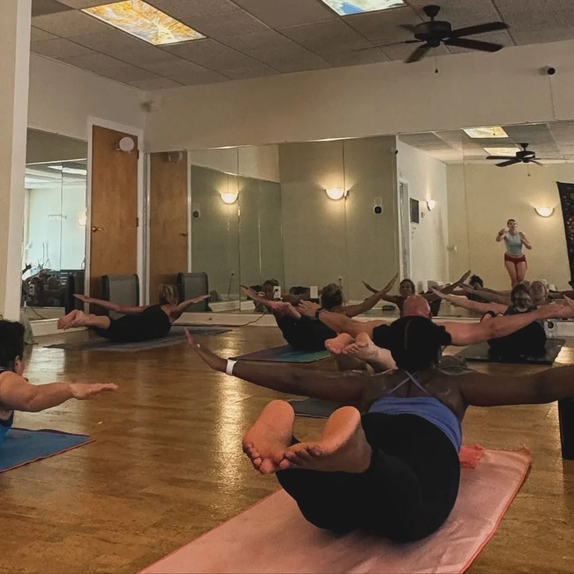 When yogis say they&rsquo;re taking a 747 this summer this is what they mean #bikram #yoga #airplane #locustpose #durham #durhamyoga