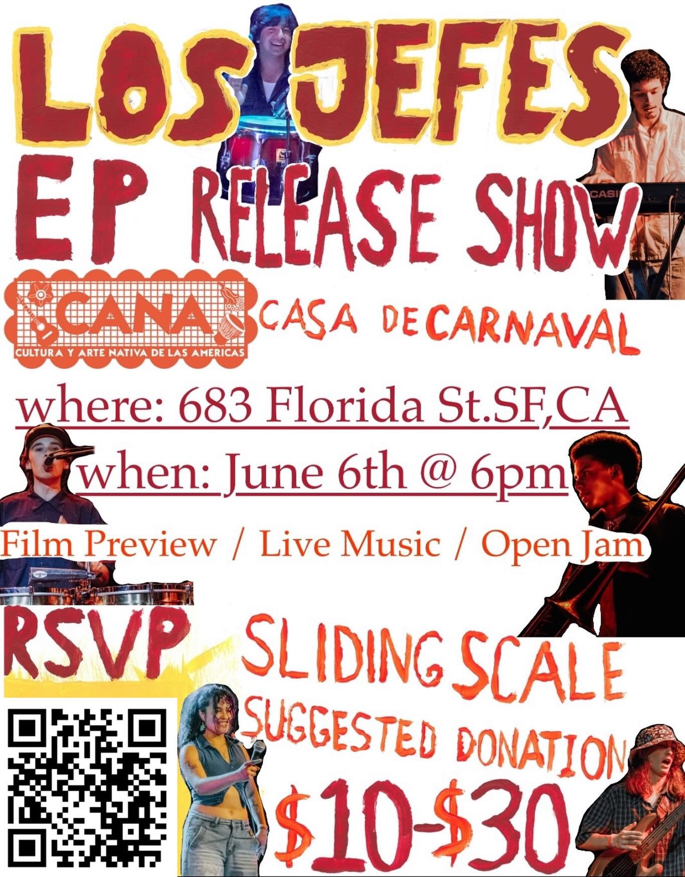 &iexcl;SORPRESA! This June 6th come celebrate the release of &ldquo;Los Jefes&rdquo; the EP. This is a huge milestone for us and we would be so happy to have you celebrate with us.
Este Junio 6 vengan a celebrar nuestro lanzamiento de &ldquo;Los Jefe