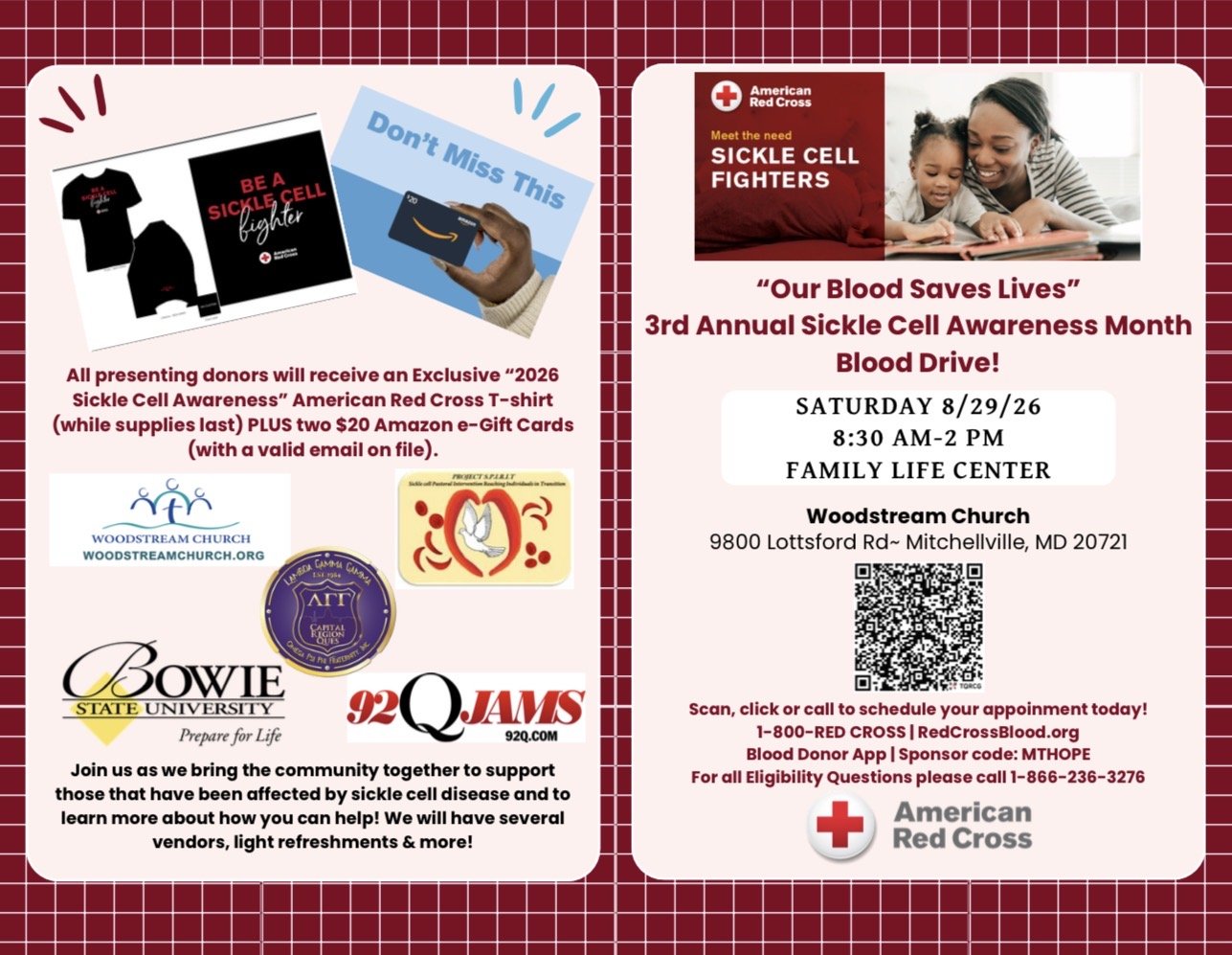 3rd Annual Sickle Cell Awareness Month Blood Drive 
