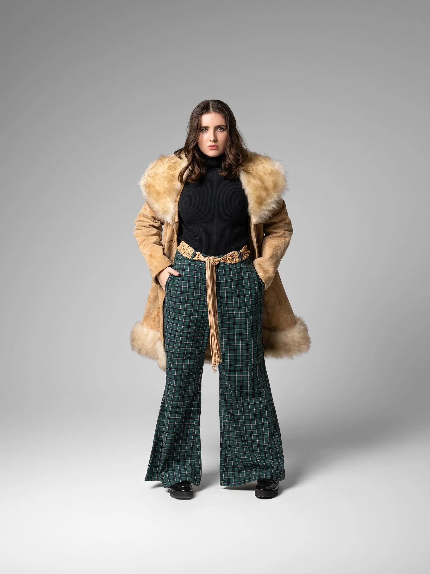 Drama in the details ✨ This fur-trimmed coat is vintage elegance with a touch of attitude. Not for the faint of heart. This and many others coming soon to our online store. 
Model: @ariellehayes_ 
Photographer: @trinapowercreative