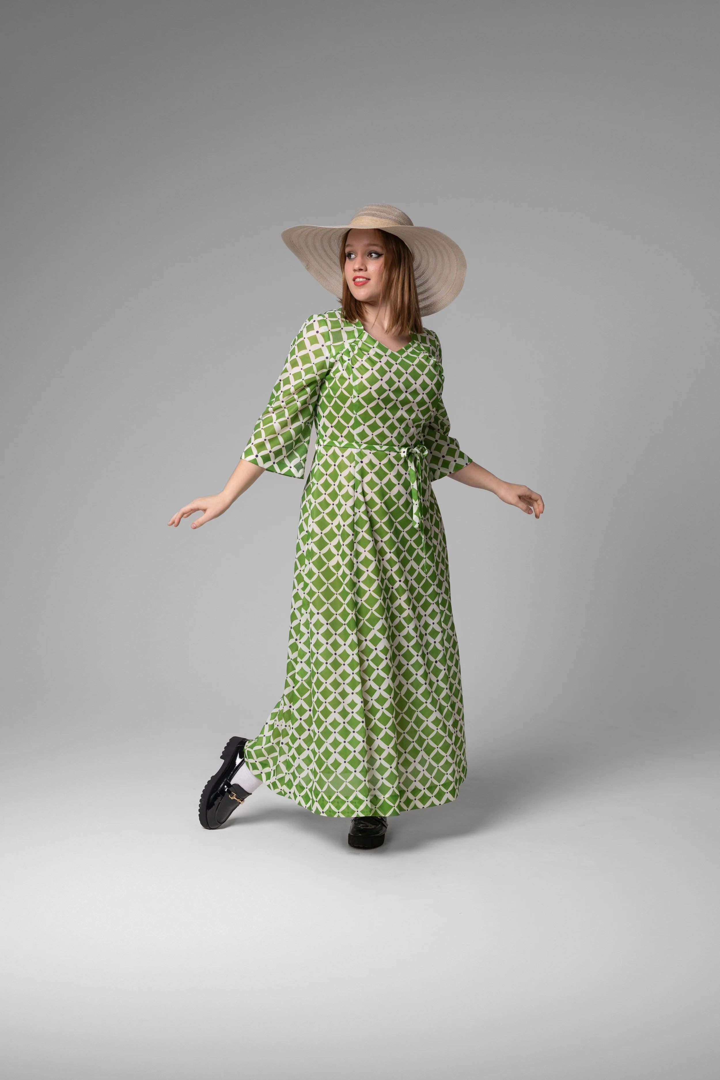 Sheer Green diamond dress