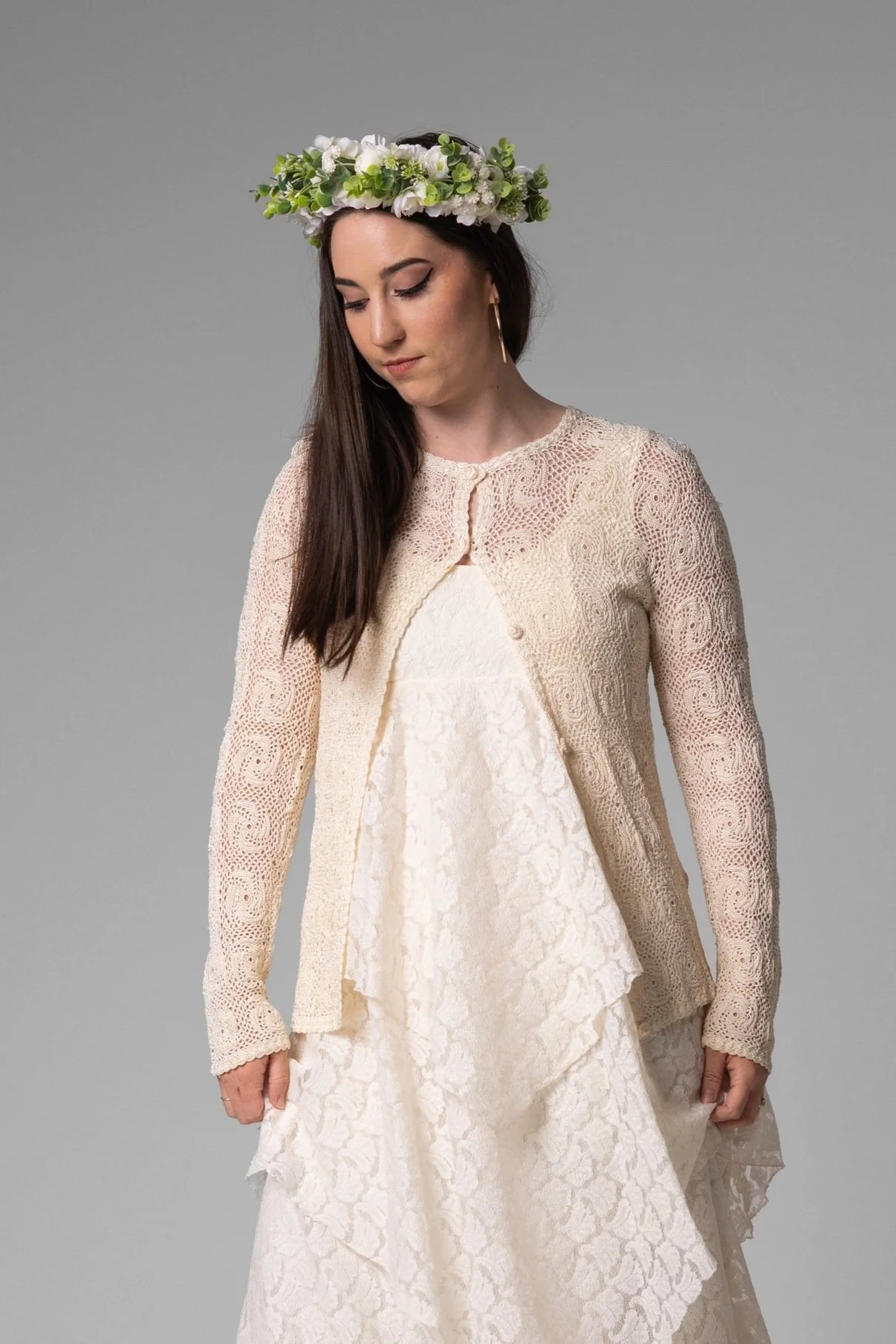 1960 Hand Crocheted Cardigan