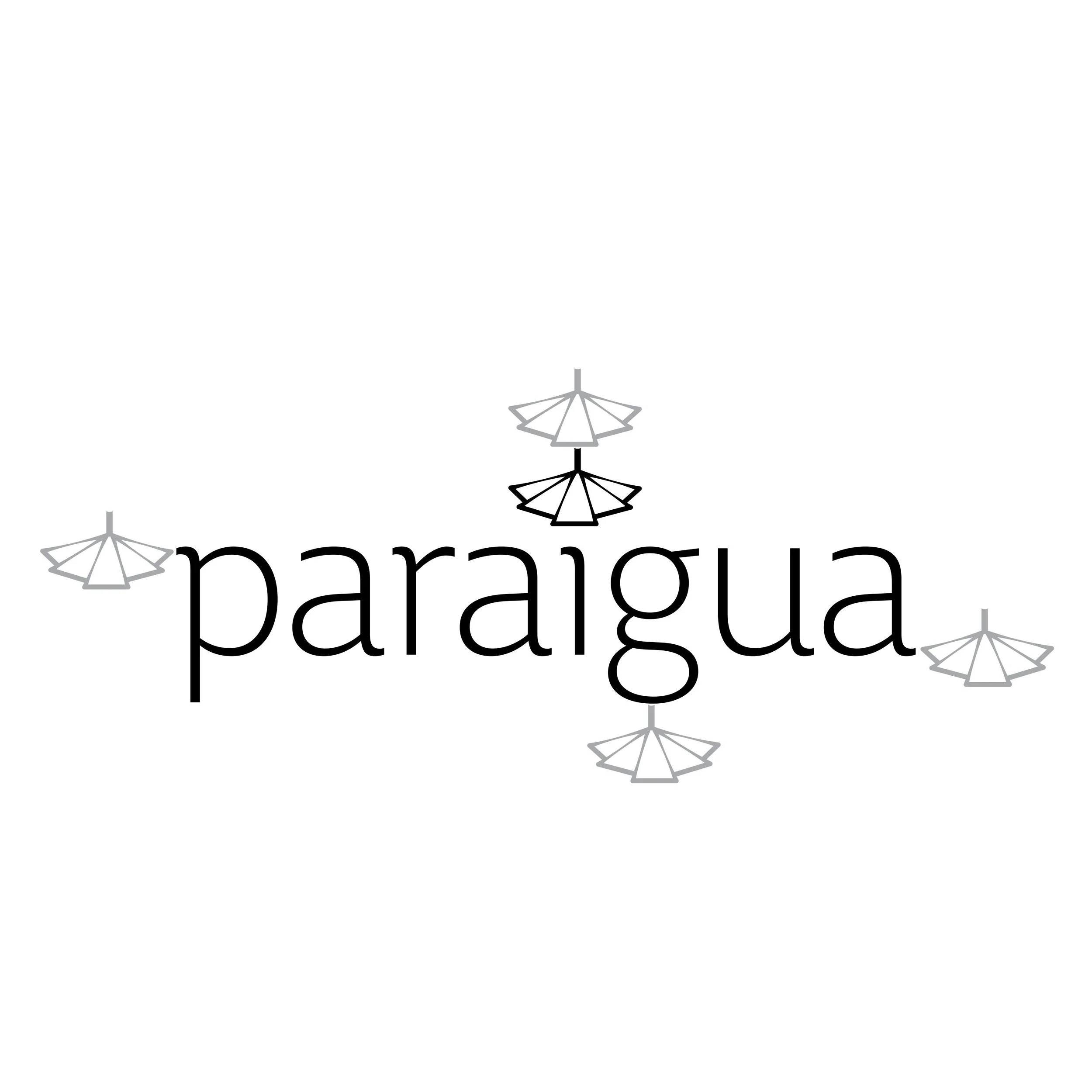 Paraigua logo with umbrella mark to separate spacing
