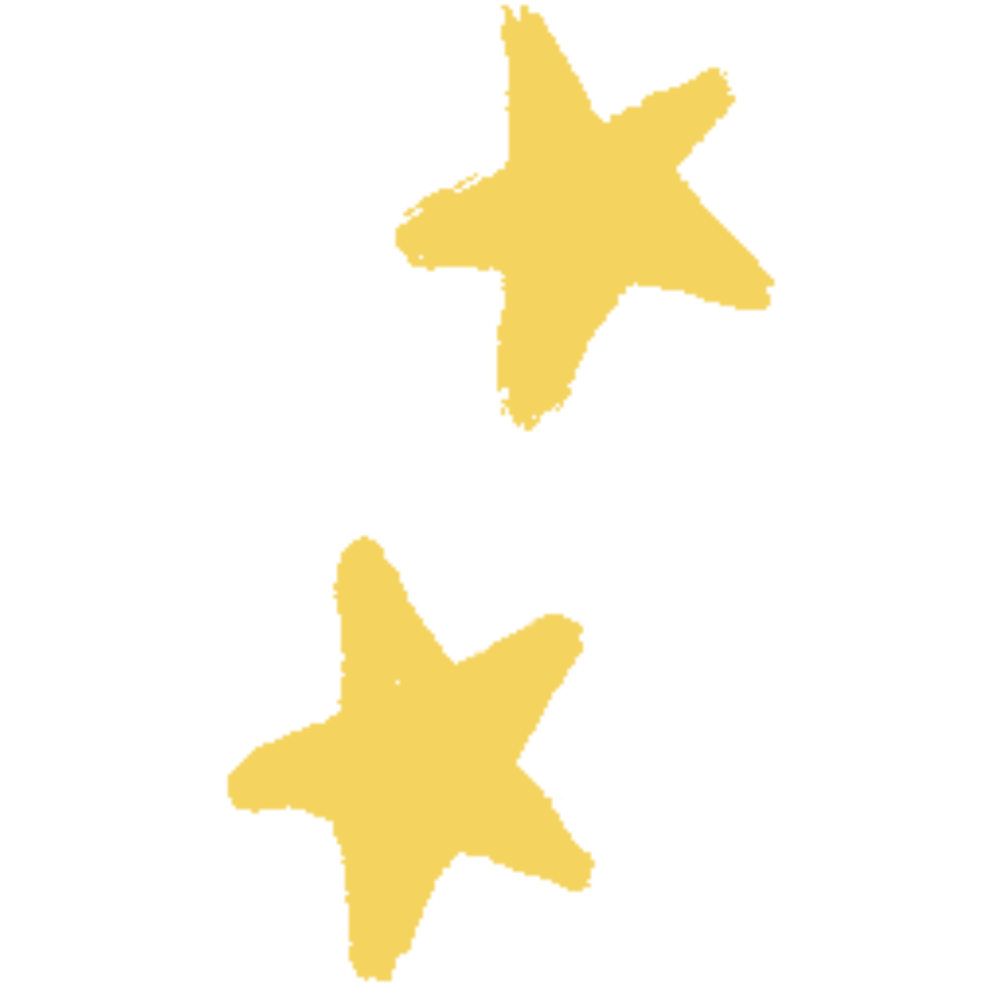 Yellow Doodled Stars
