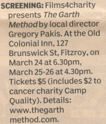 THE GARTH METHOD PUBLICITY