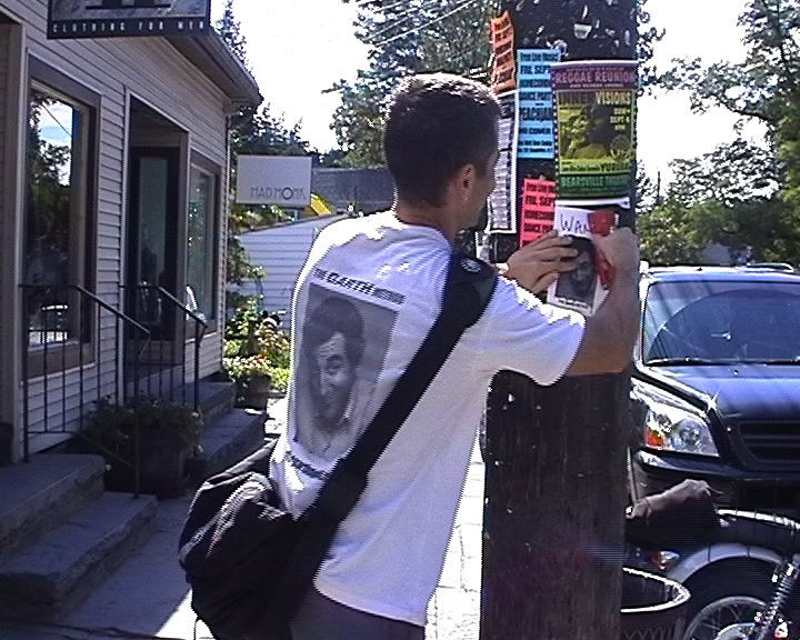 Promoting in Woodstock, NY in 2005.