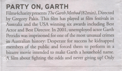 THE GARTH METHOD PUBLICITY